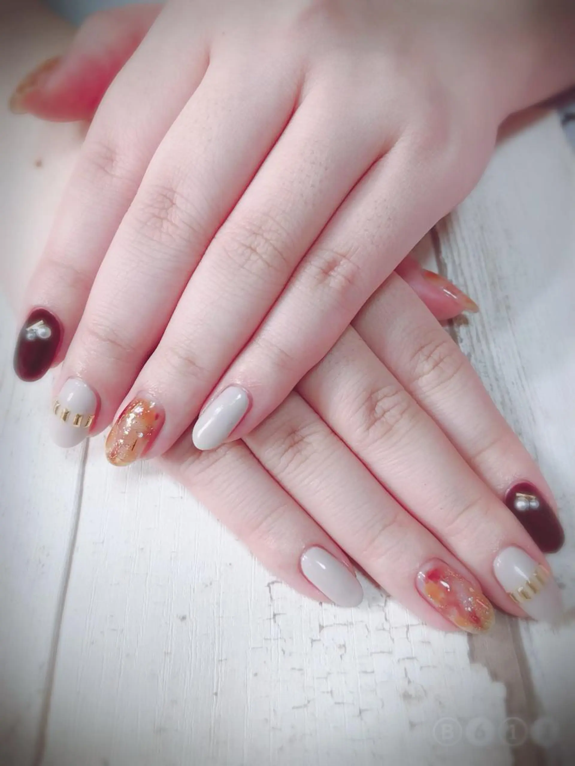 ネイル 北浦和 自爪育成ケアのネイルデザイン