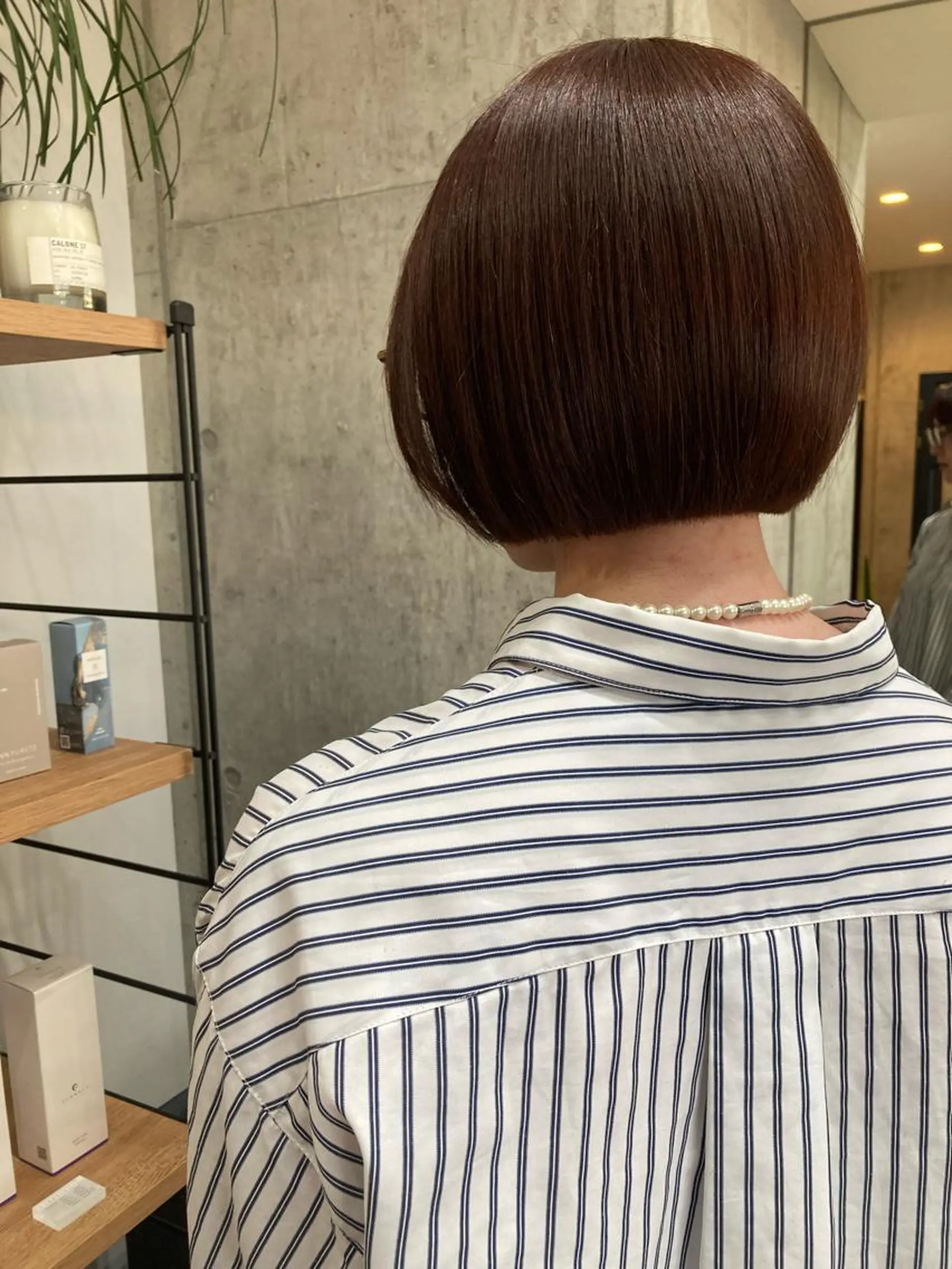 ショート ヘアカラー トリートメント ✨色持ちの良い艶 カラー✨蟹江真世のヘアスタイル