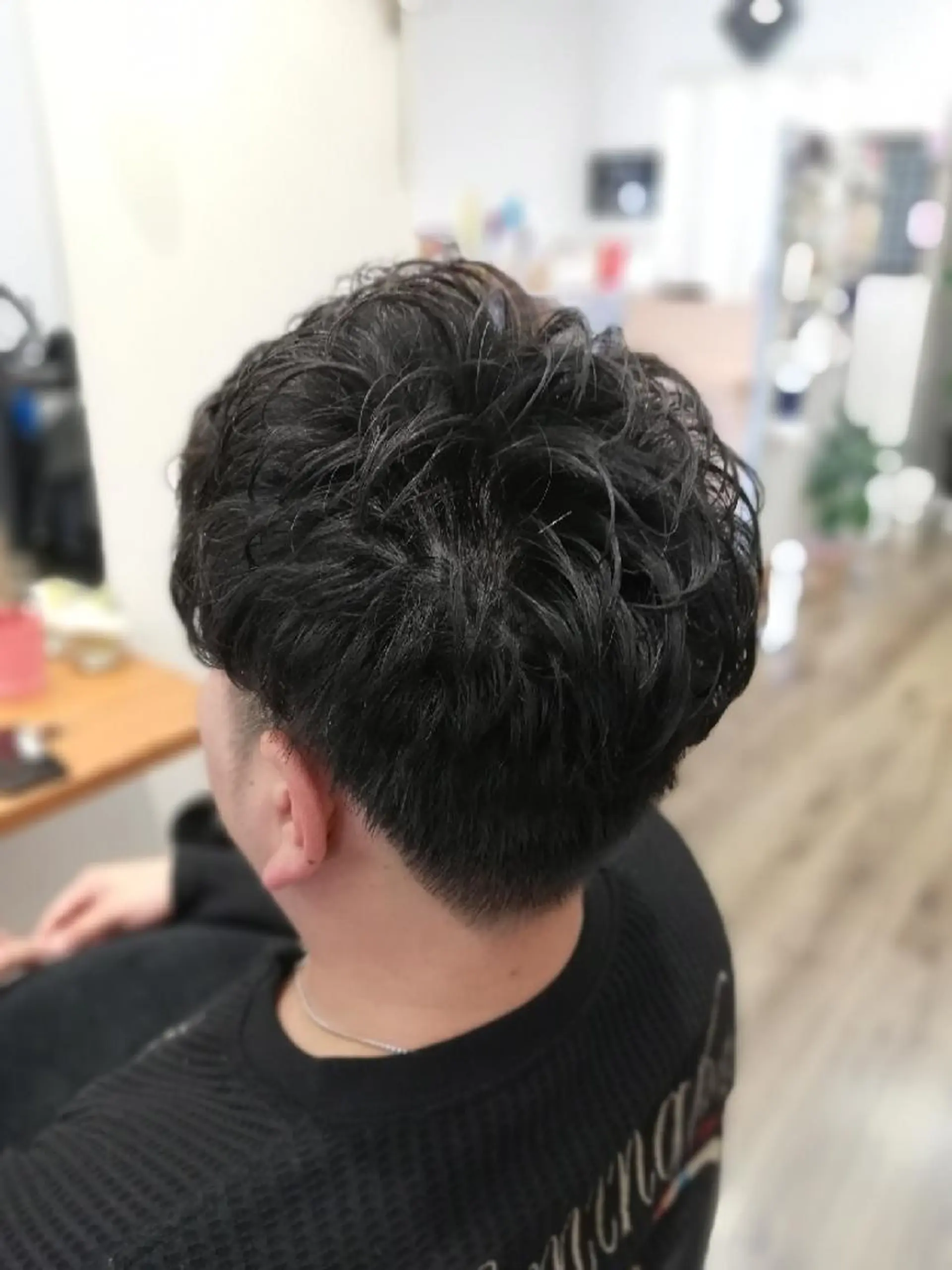 パーマ メンズ ショート カット パーマ 北林 弘展のヘアスタイル