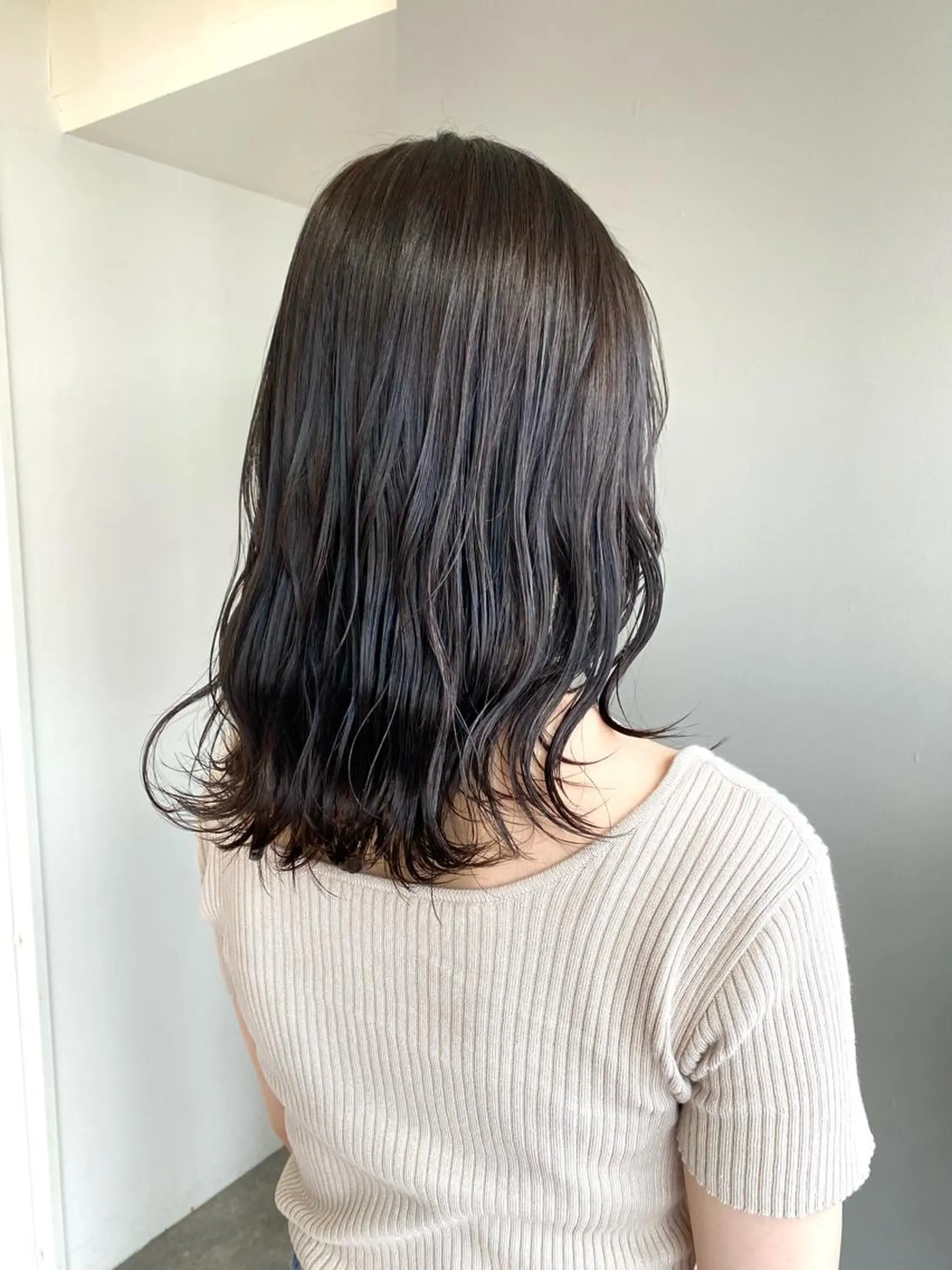 ミディアム カラー ヘアアレンジ アッシュ ヘアカラー ボブ /ニュアンス/ satomi🧸💖のヘアスタイル