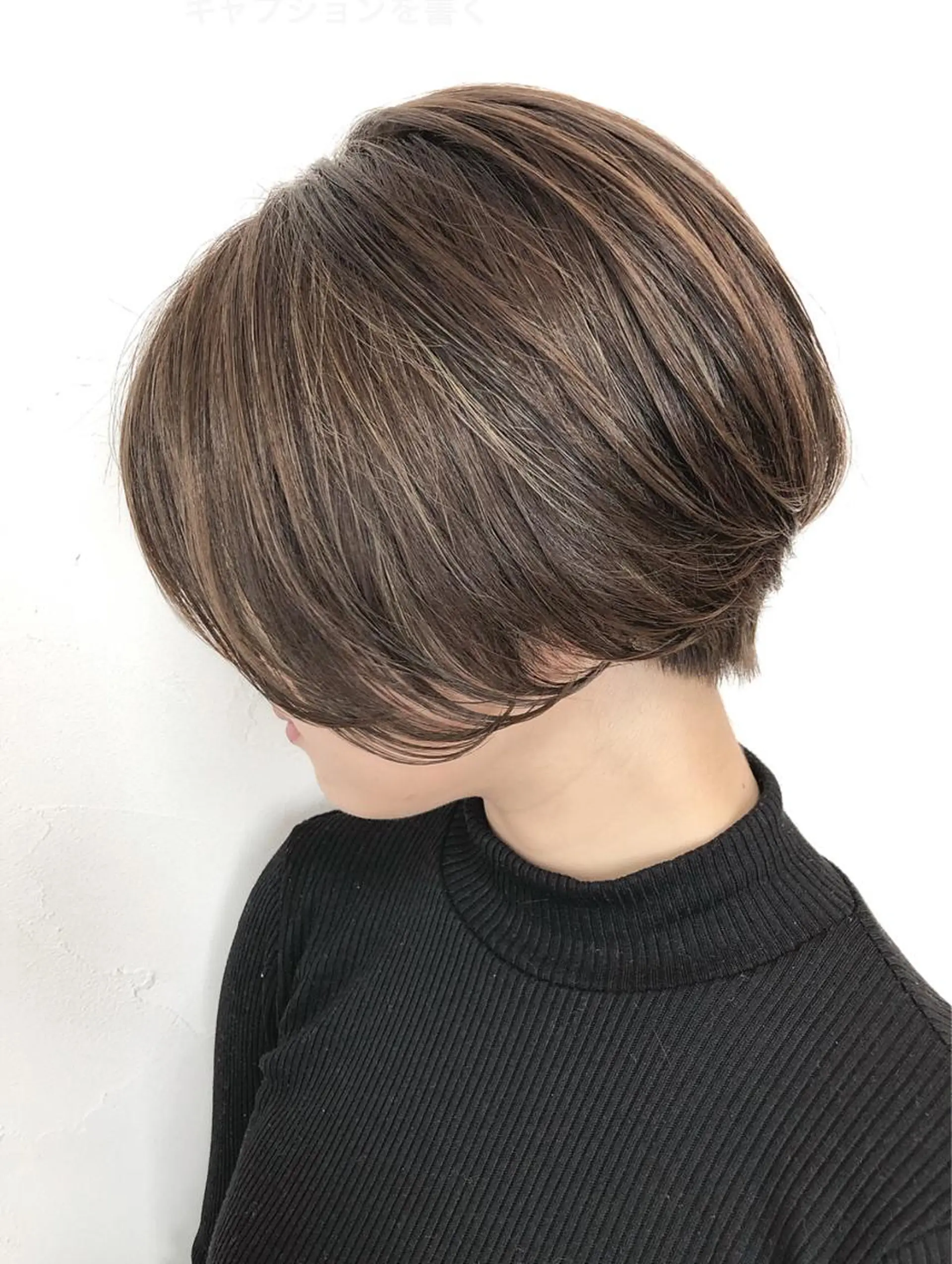 ショート カラー ショートボブ 透明感カラー グレージュ ハイライトカラー ボブ hair salon Ranun髪質改善のヘアスタイル