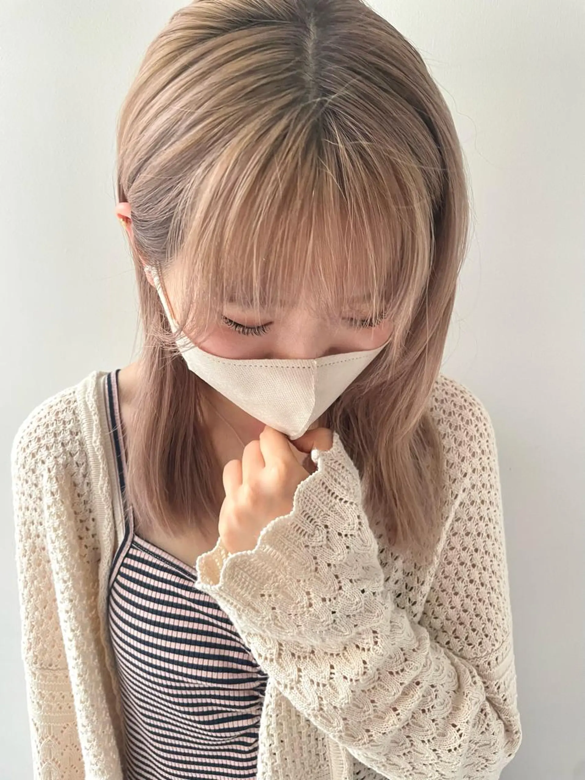 セミロング レイヤー/ハイトーン 🫧‪Erikaのヘアスタイル