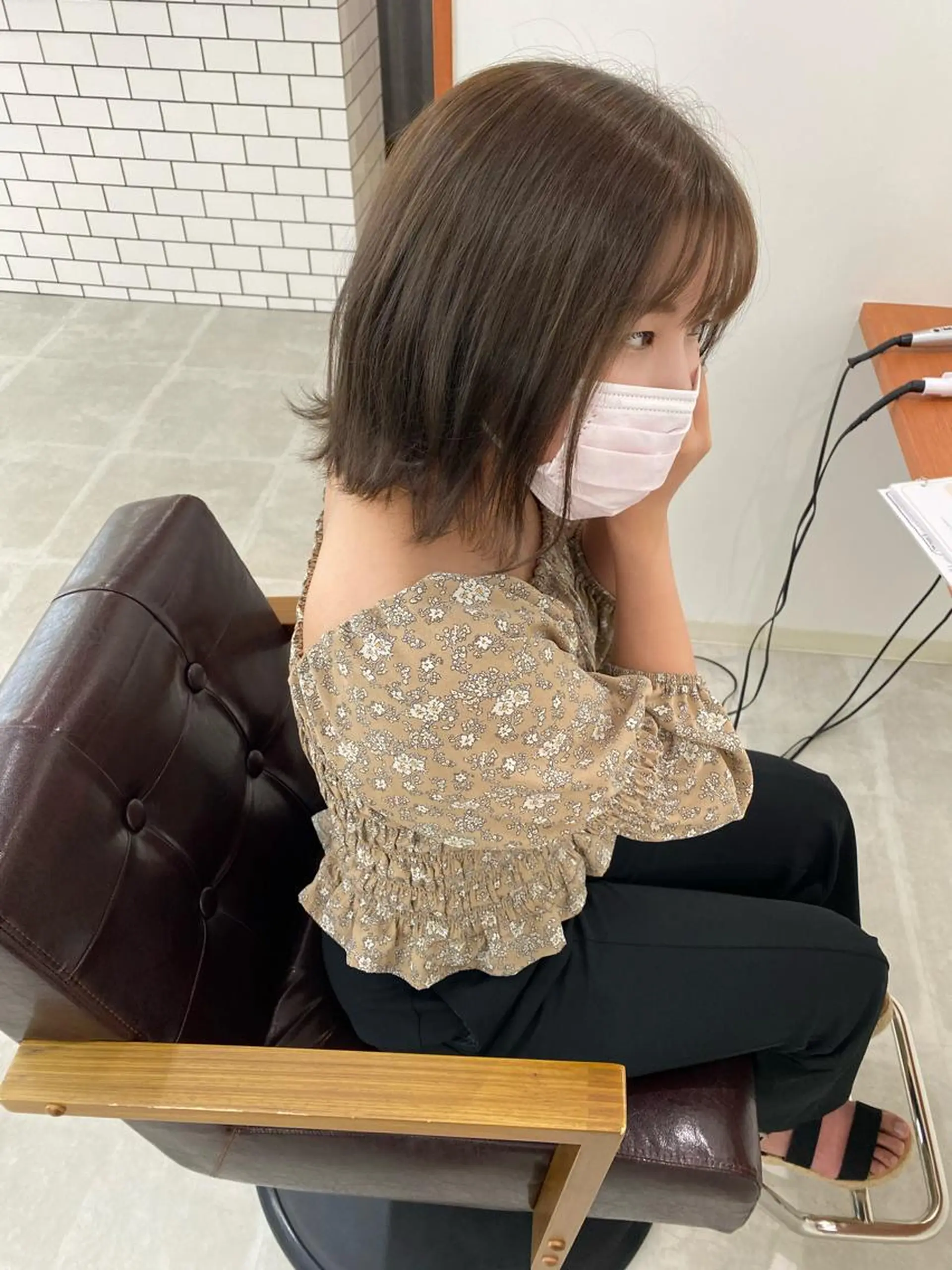 ミディアム 川野 彩海のヘアスタイル