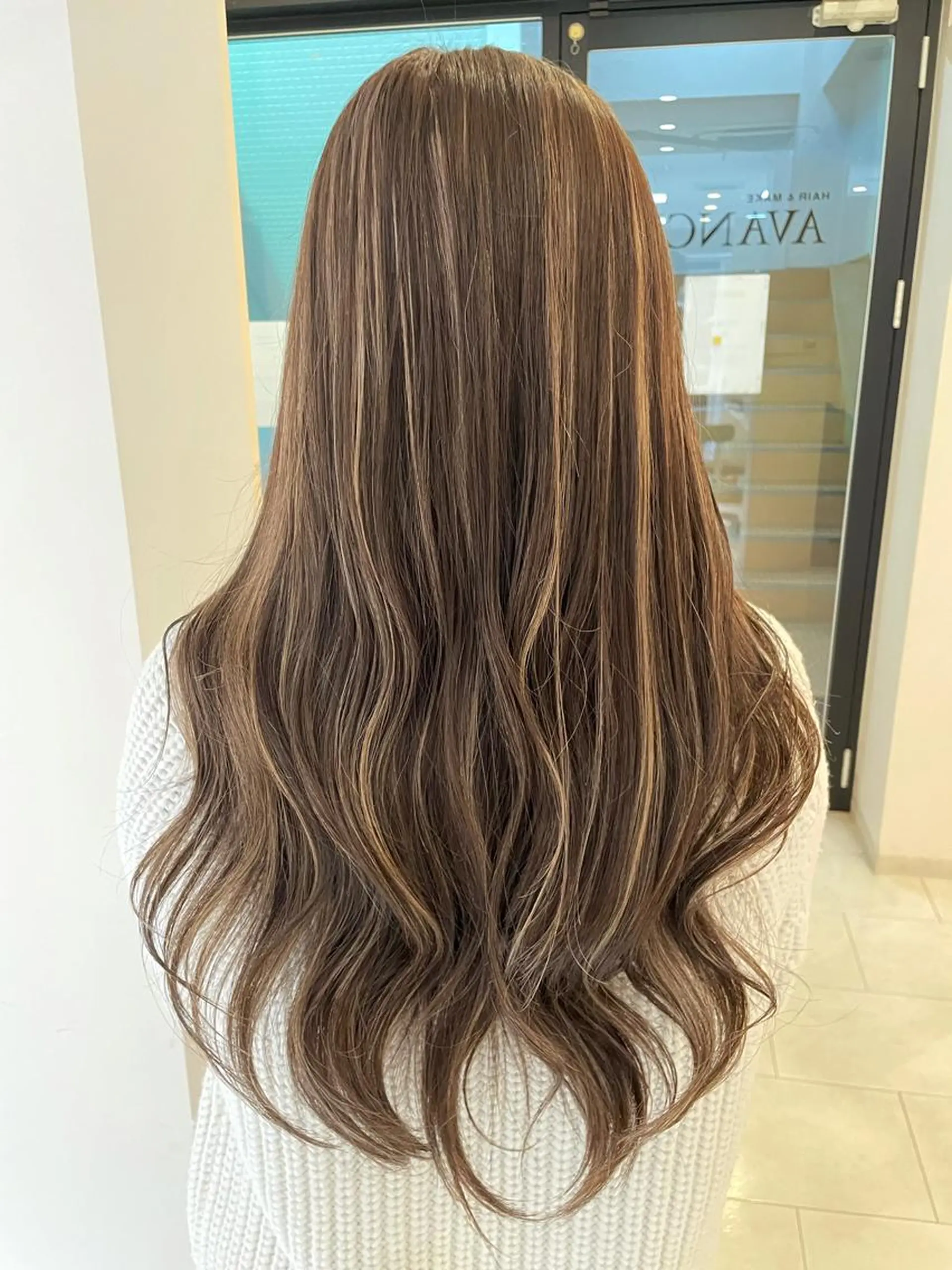 カラー ハイライトカラー ヘアカラー Chere rosso所属・✨頭身浴無料 -chere-金剛店のヘアスタイル