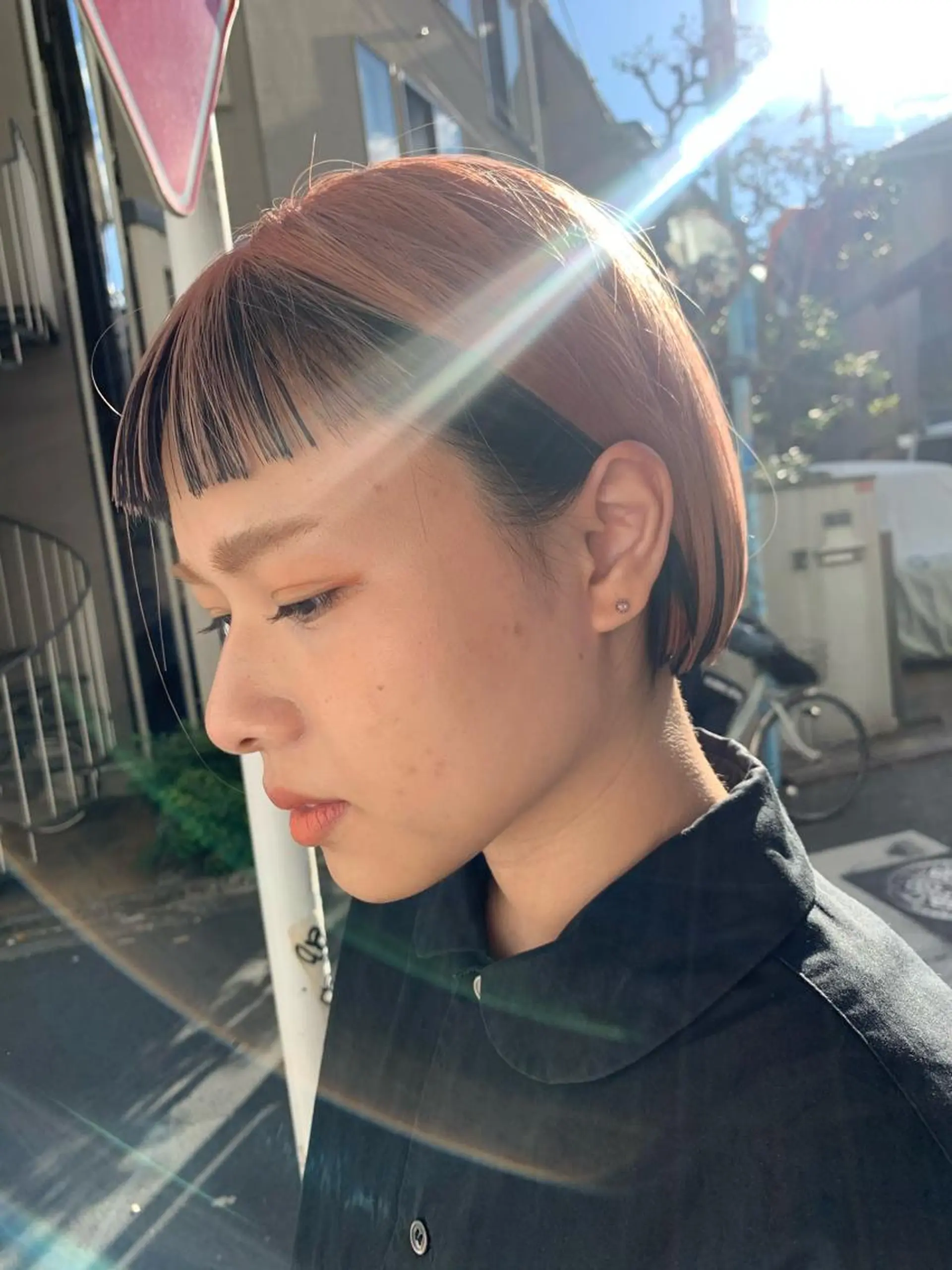 ショート ボブ カット ハイトーンNo.1✨ パーマ✨イマイタツヤのヘアスタイル