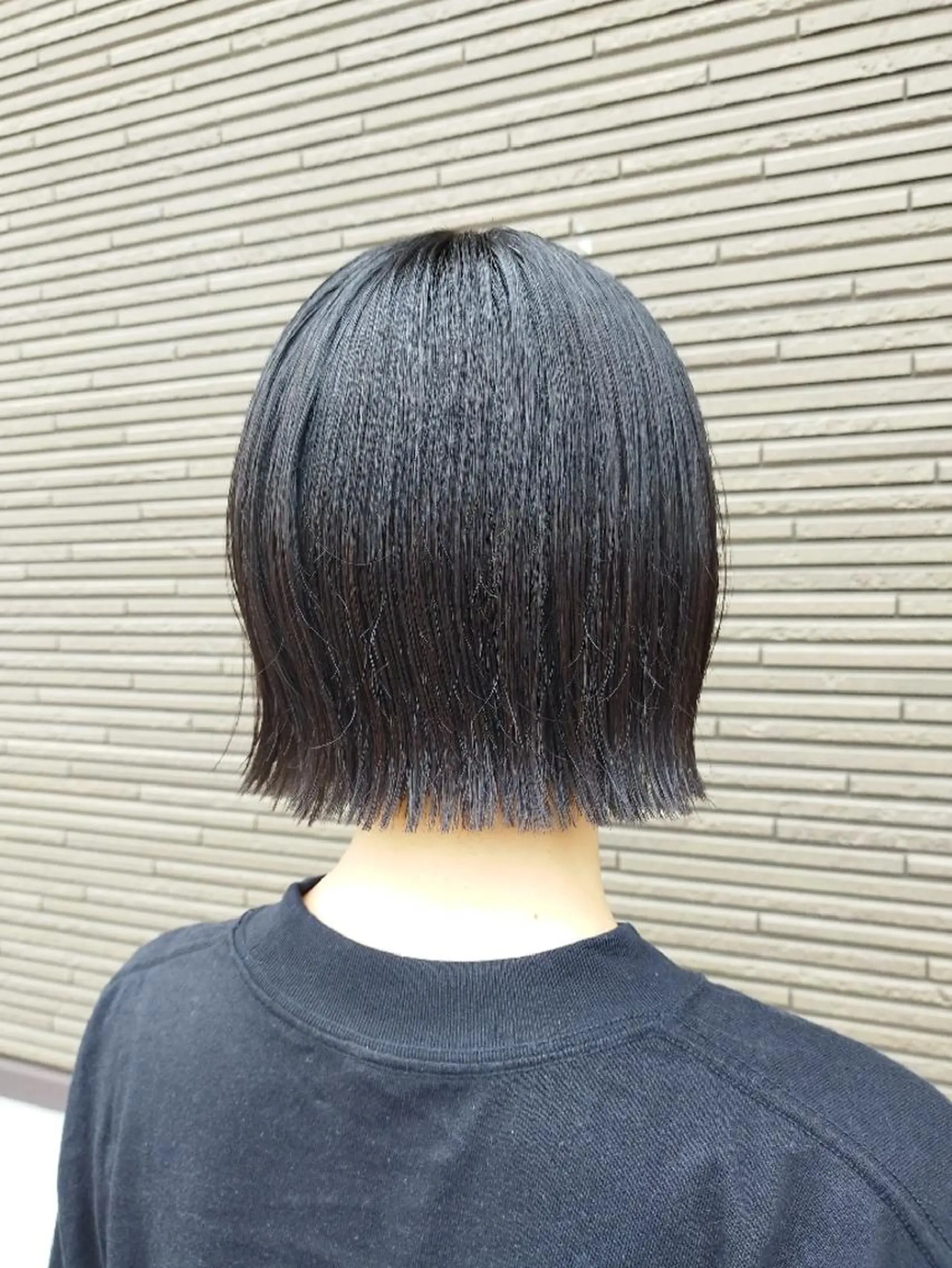 ショート ボブ カット 縮毛矯正 相馬 亜美のヘアスタイル