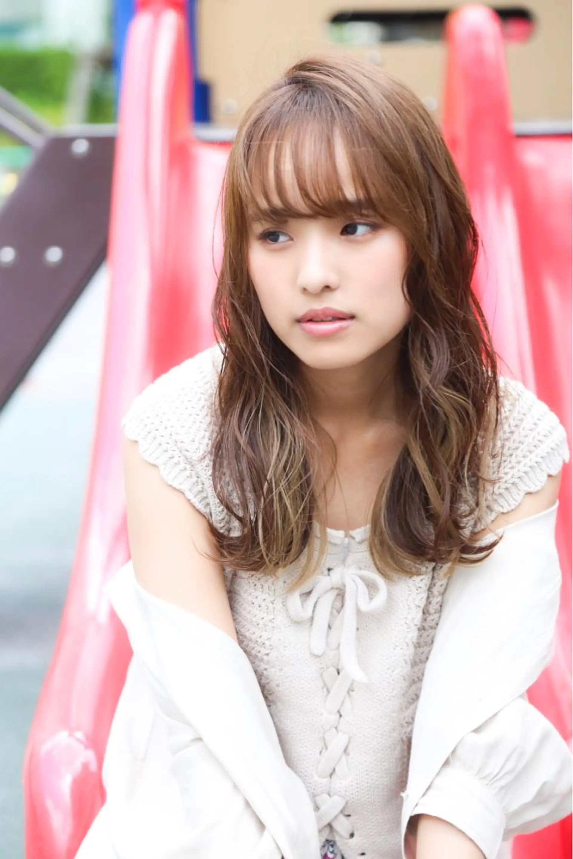 ロング カラー カット ヘアカラー トリートメント オーストヘアージジ所属・TAI透明カラー 柔らかい縮毛矯正のヘアスタイル