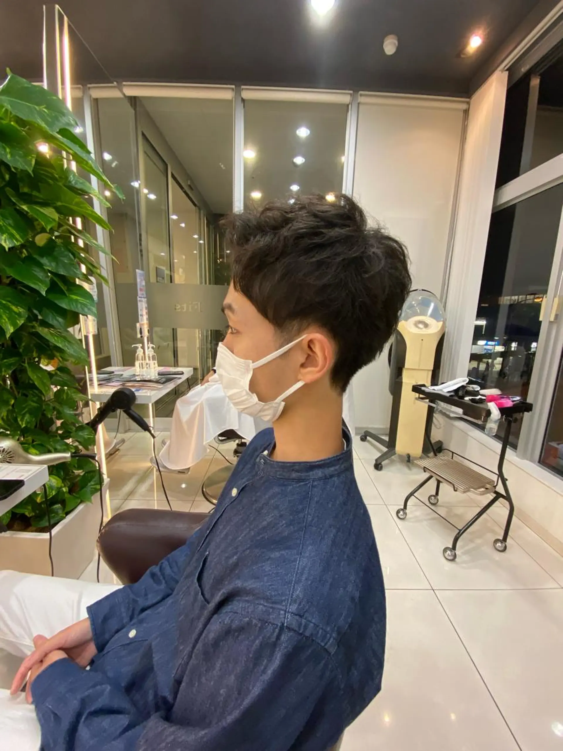 ショート メンズ カット パーマ メンズサロン/戸塚駅 東口3分/冨田大輝のヘアスタイル