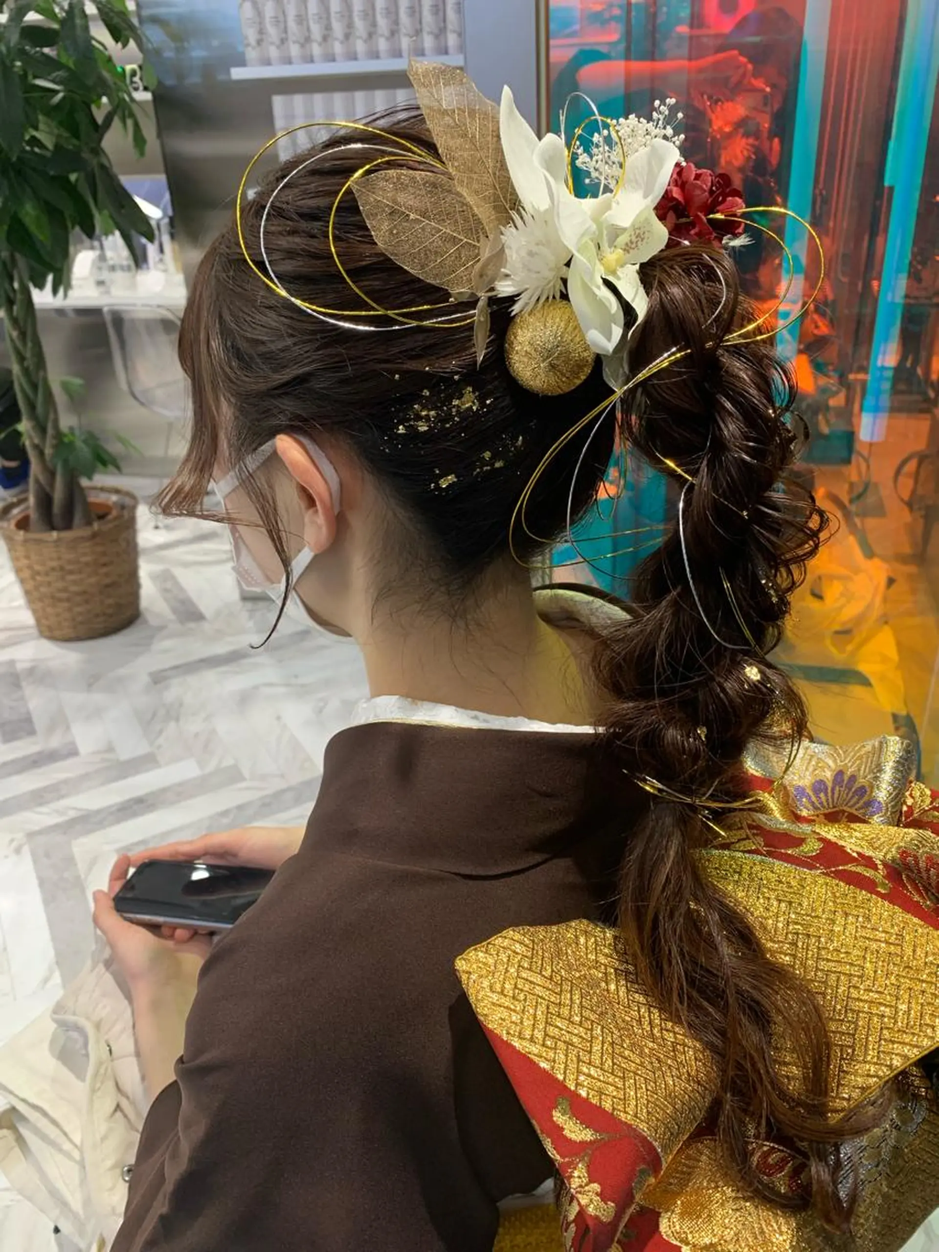 ロング ヘアアレンジ 平野 優奈のヘアスタイル