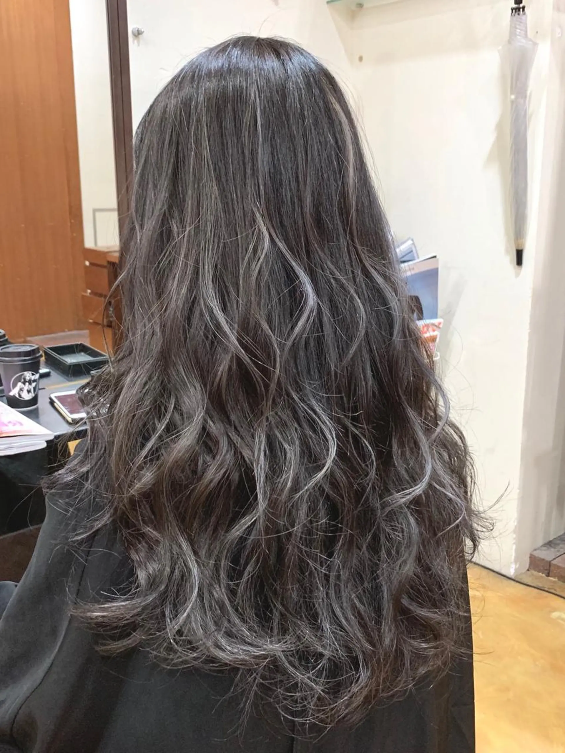 ロング カラー ハイライトカラー ハイライト 韓国レイヤーカット★ 小林大樹のヘアスタイル