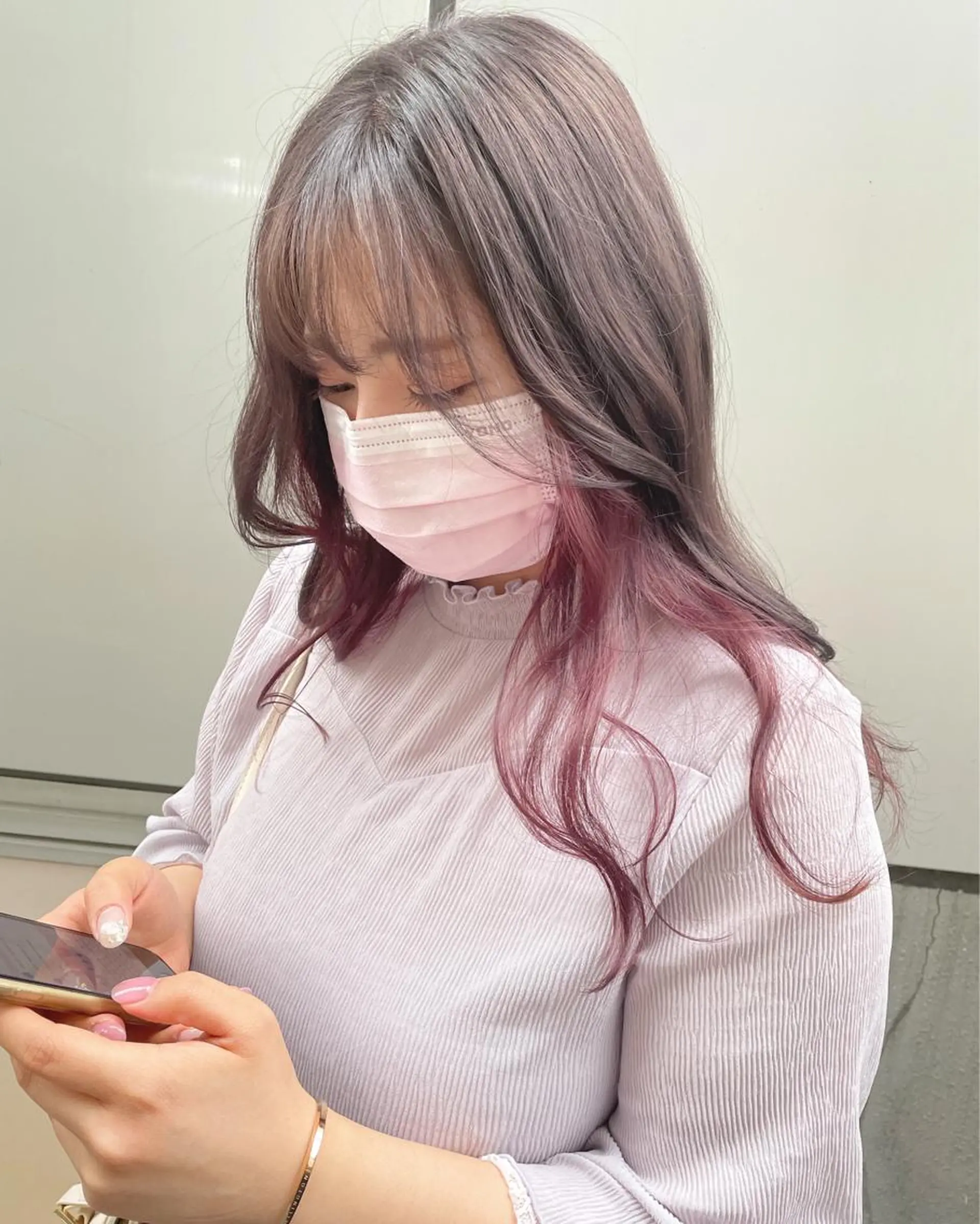 ロング カラー JIL BLAN 京都所属・RU RIのヘアスタイル