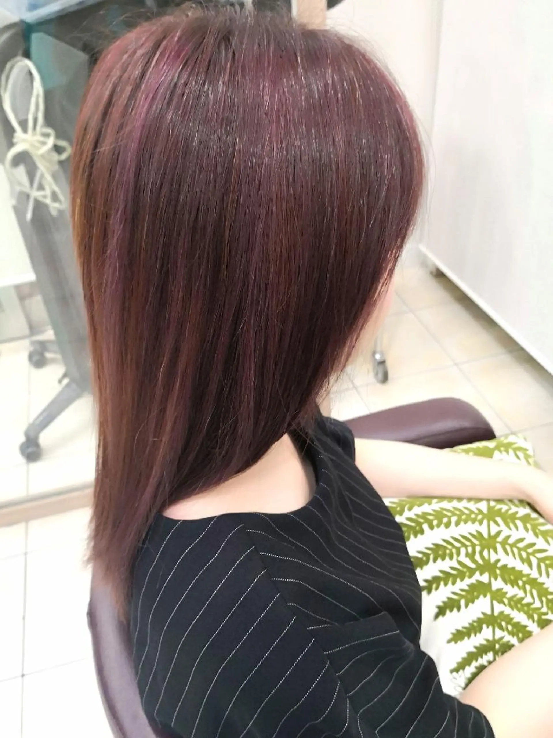 セミロング 🩶ハイライトカラー 🩶ASH西葛西鈴木のヘアスタイル