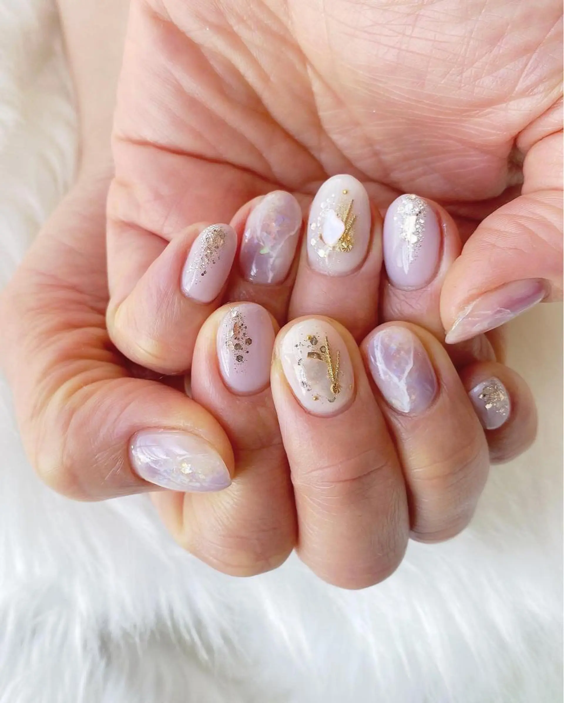 ネイル 大理石ネイル(マーブル) private nail salon   crystal ⭐︎ color所属・crystal ⭐︎ colorのネイルデザイン