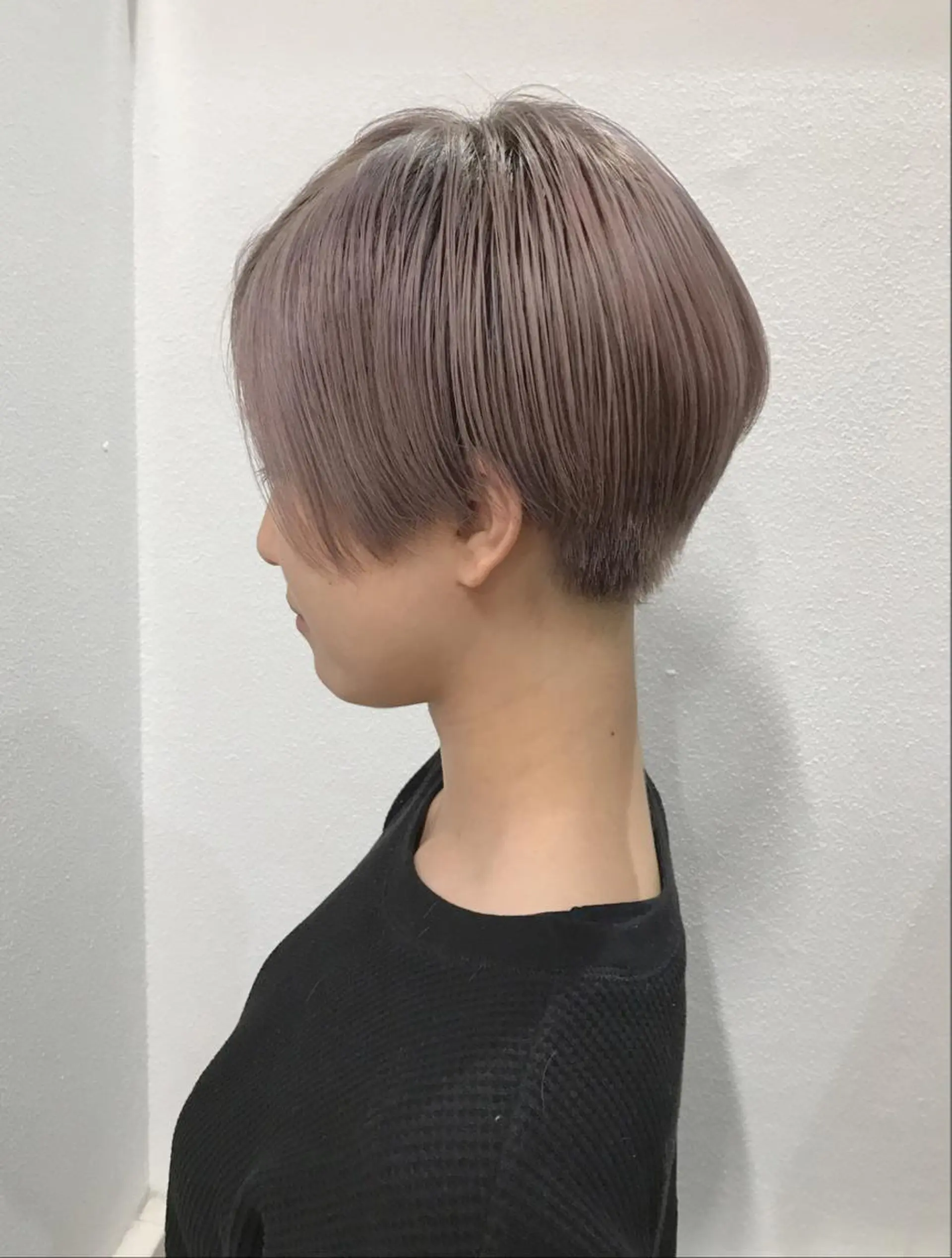 ショート カラー ベージュカラー ピンクカラー ピンクベージュ lani 天神大名/ブリーチのヘアスタイル