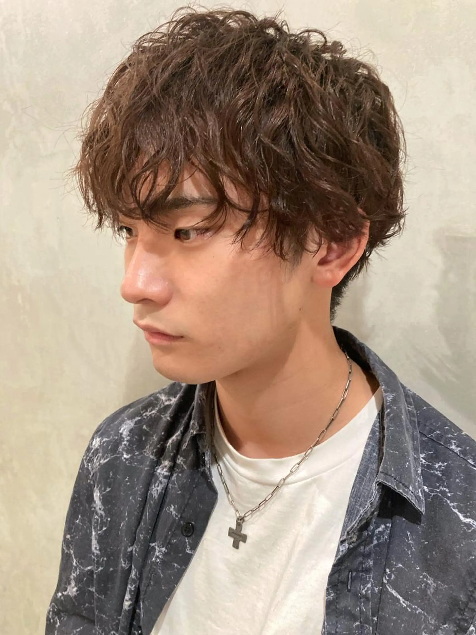 パーマ メンズ 🛑柔らか透明感 カラー🛑大谷のヘアスタイル