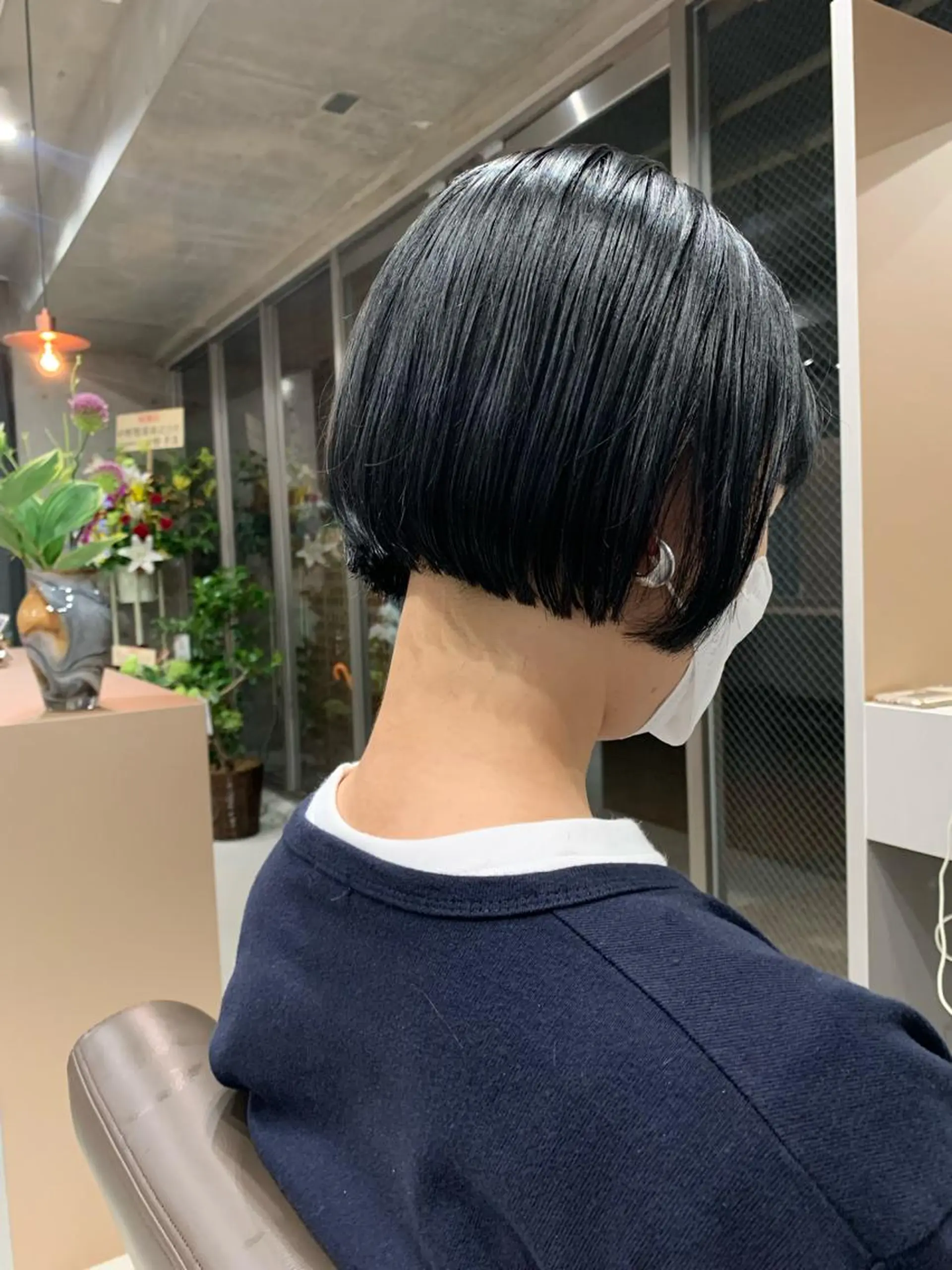 ショート カラー ボブパーマコテ巻き風 パーマNo1深江秀平のヘアスタイル