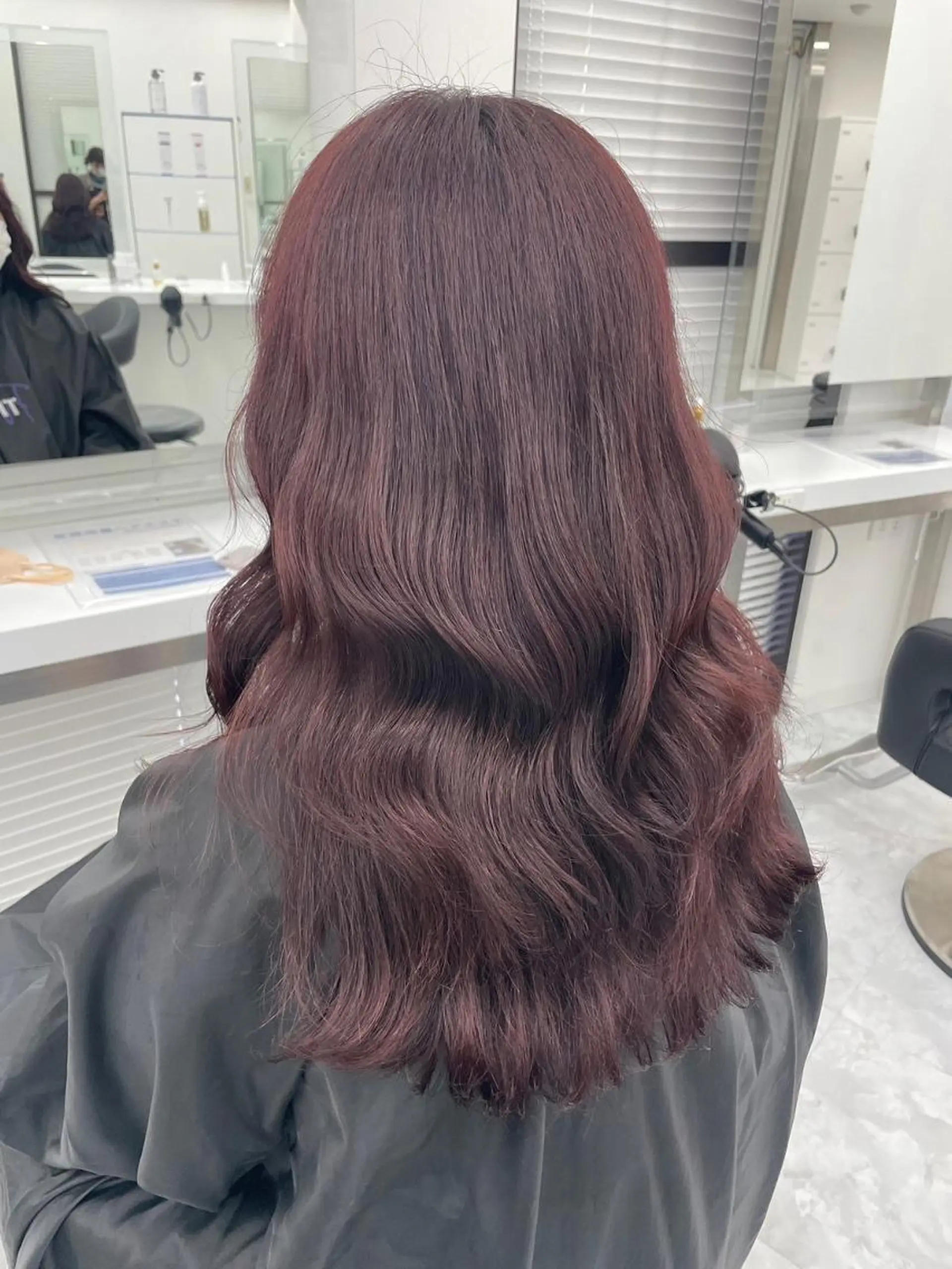 カラー ブリーチなしで叶える 🍒モテ暖色🎀🪽のヘアスタイル