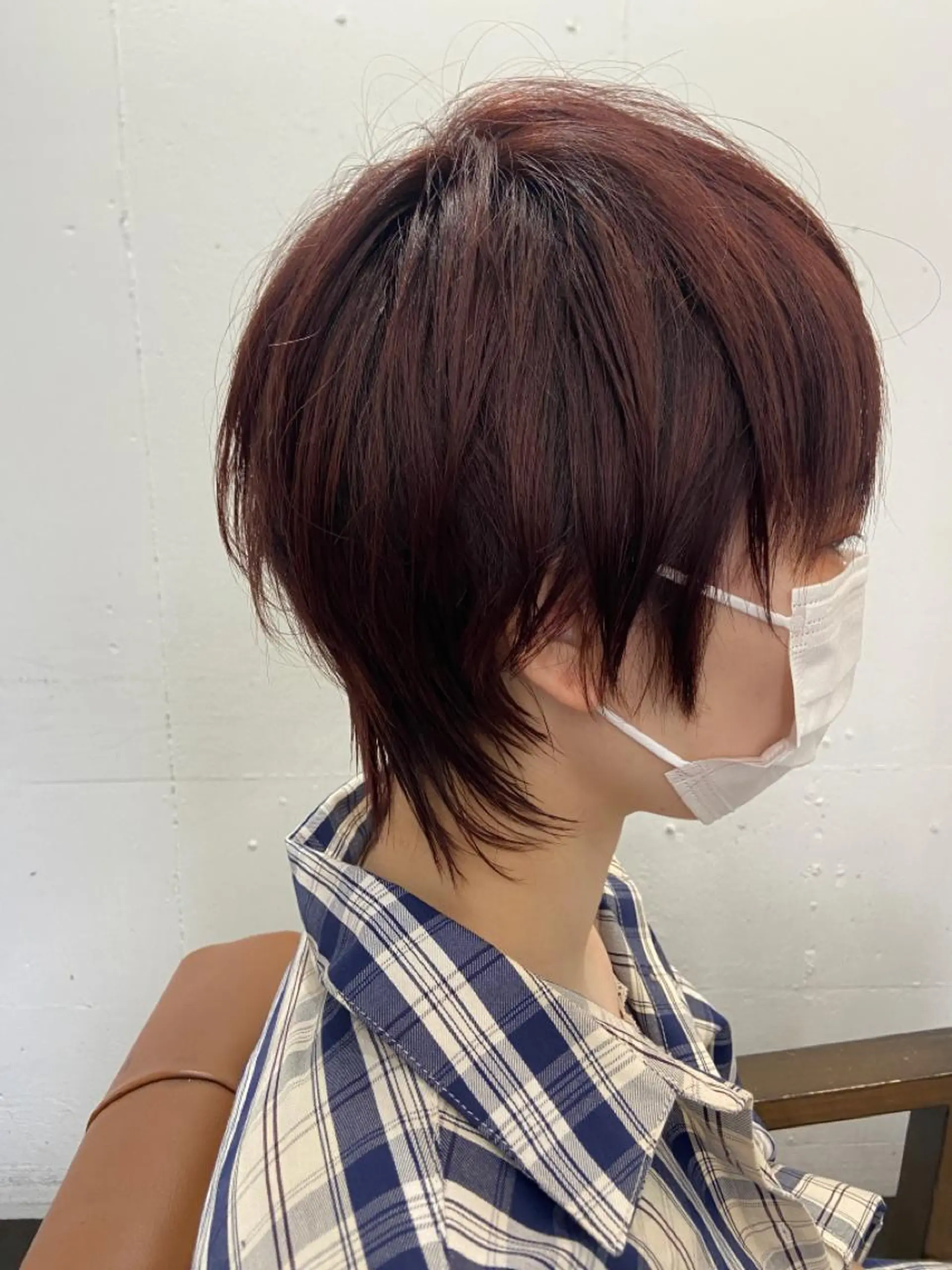 ショート カラー パーマ ヘアアレンジ メンズ キッズ ネイル マツエク・マツパ メンズウルフカット ピンクカラー レッドカラー バイオレットカラー カラーマツエク times salon名駅所属・久木原 ゆりのヘアスタイル