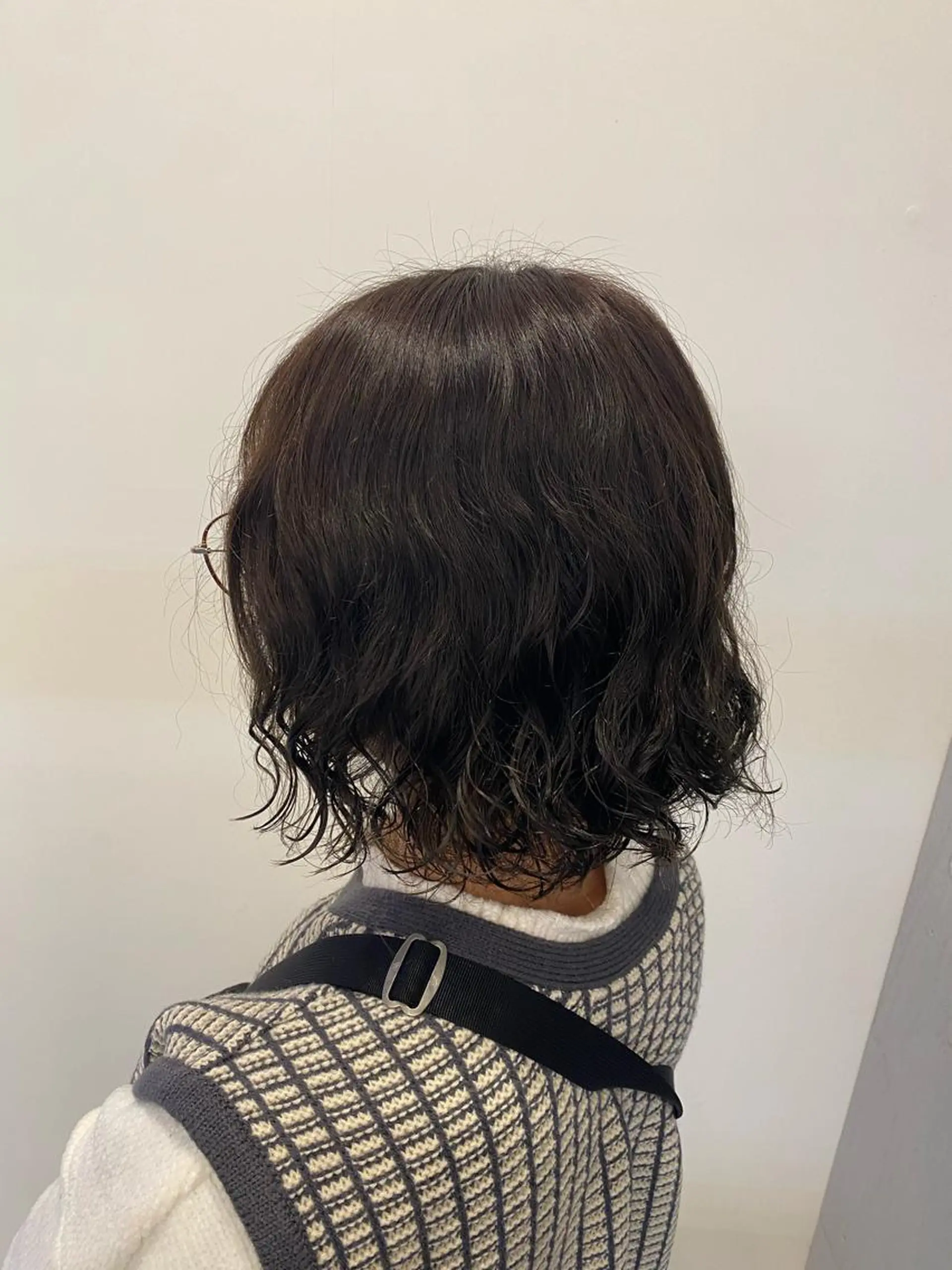 ミディアム カラー パーマ 田部 勇斗のヘアスタイル