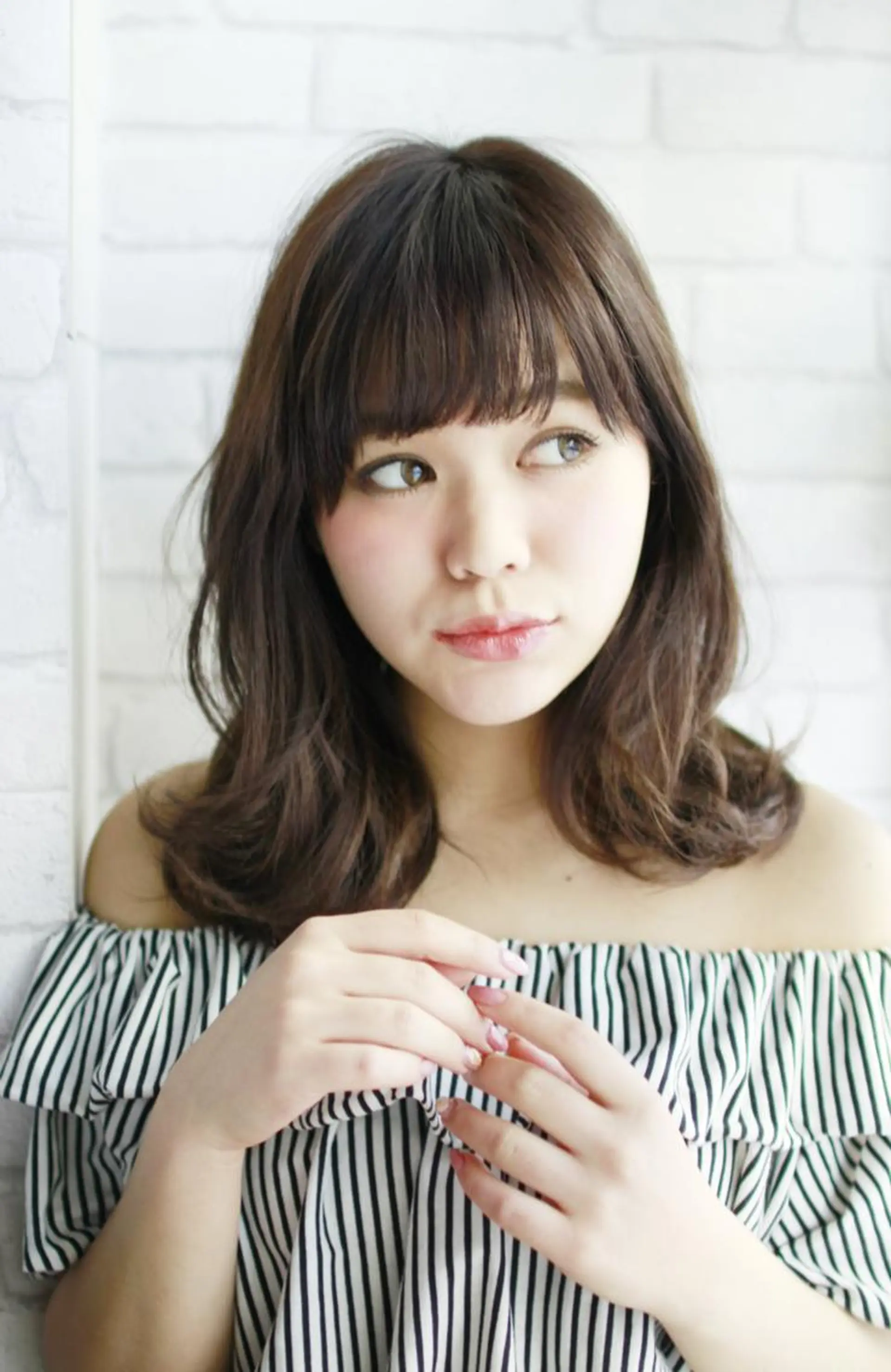 ミディアム カラー パーマ ミディアムパーマ 🌼🍀elu高 橋康太郎🍀🌼のヘアスタイル