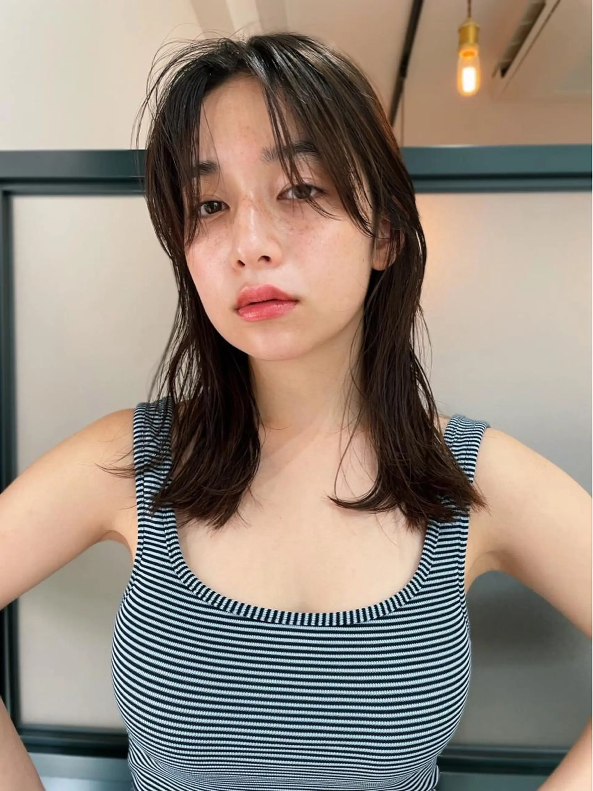 ミディアム カラー パーマ ヘアアレンジ ネイル マツエク・マツパ カット ヘアカラー トリートメント Miku /ブリーチ/ボブのヘアスタイル