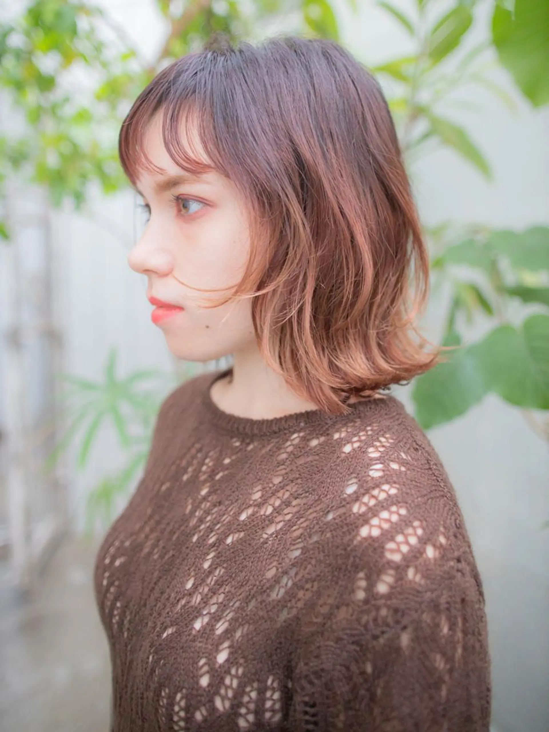 ミディアム 高石 未唯のヘアスタイル