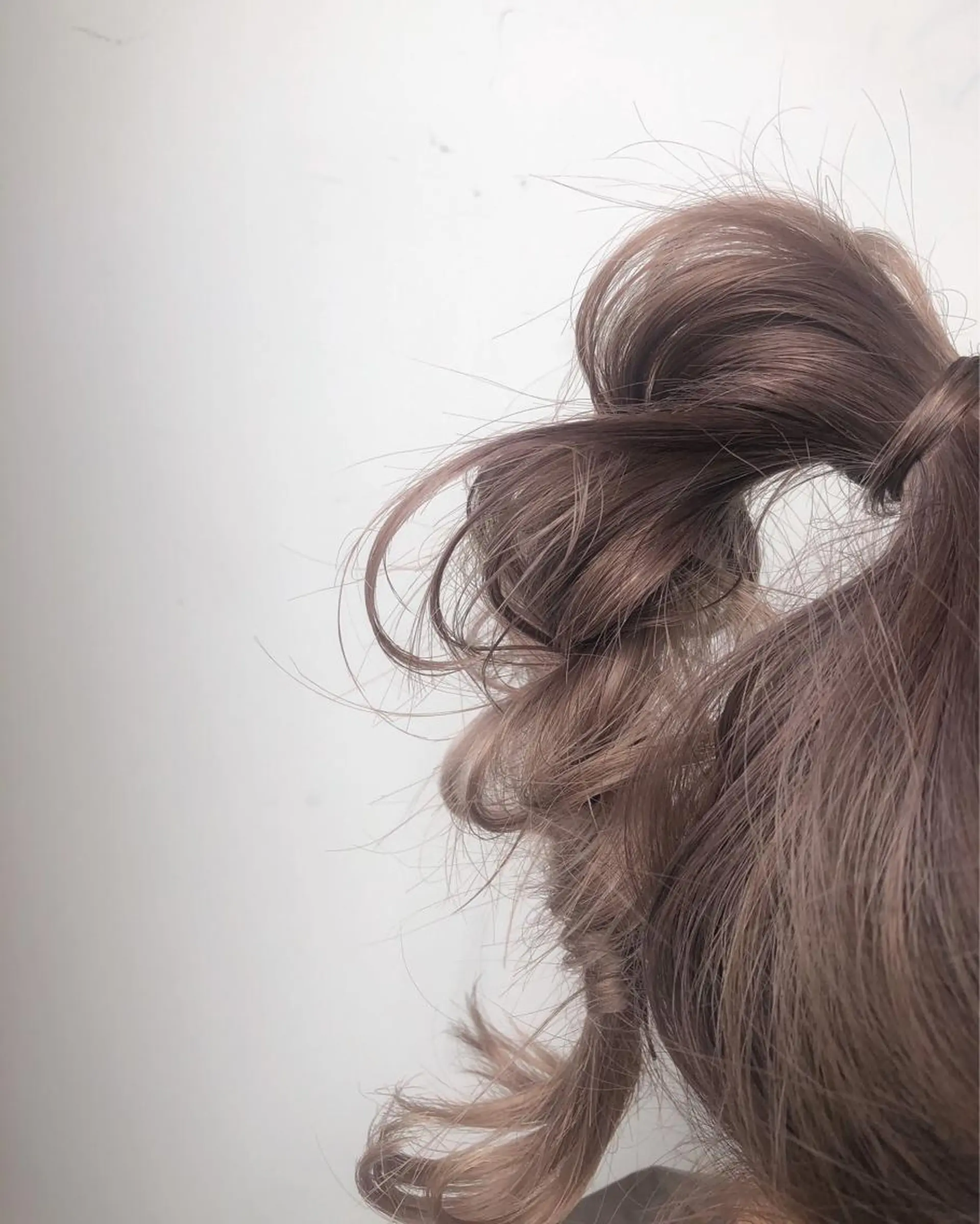 ミディアム カラー ヘアアレンジ 艶カラー×似合わせ カットshihomiのヘアスタイル