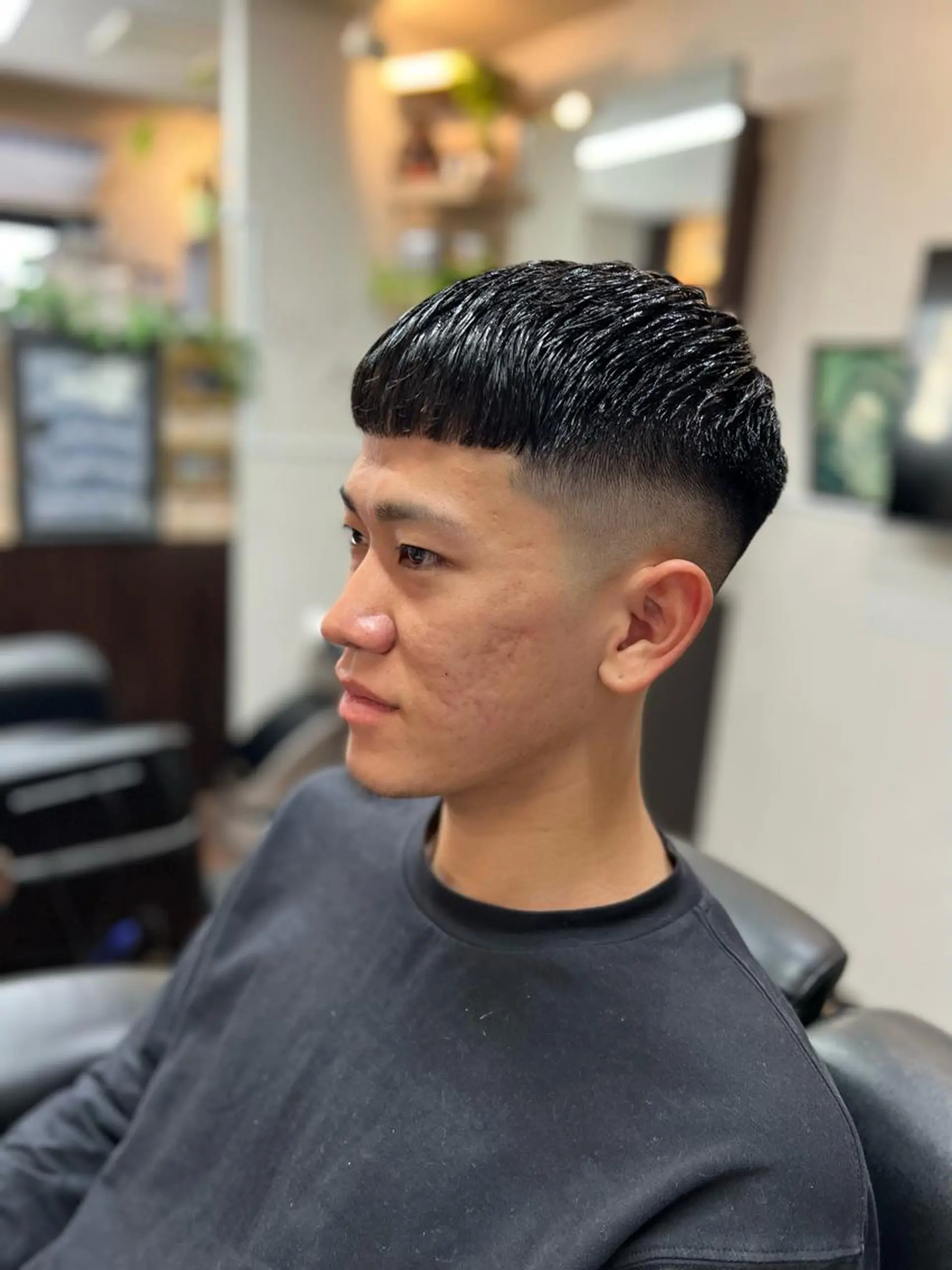 ショート メンズ フェードカット スキンフェード カット ヘアーサロンのぶ所属・メンズカット 川㟢弘貴のヘアスタイル