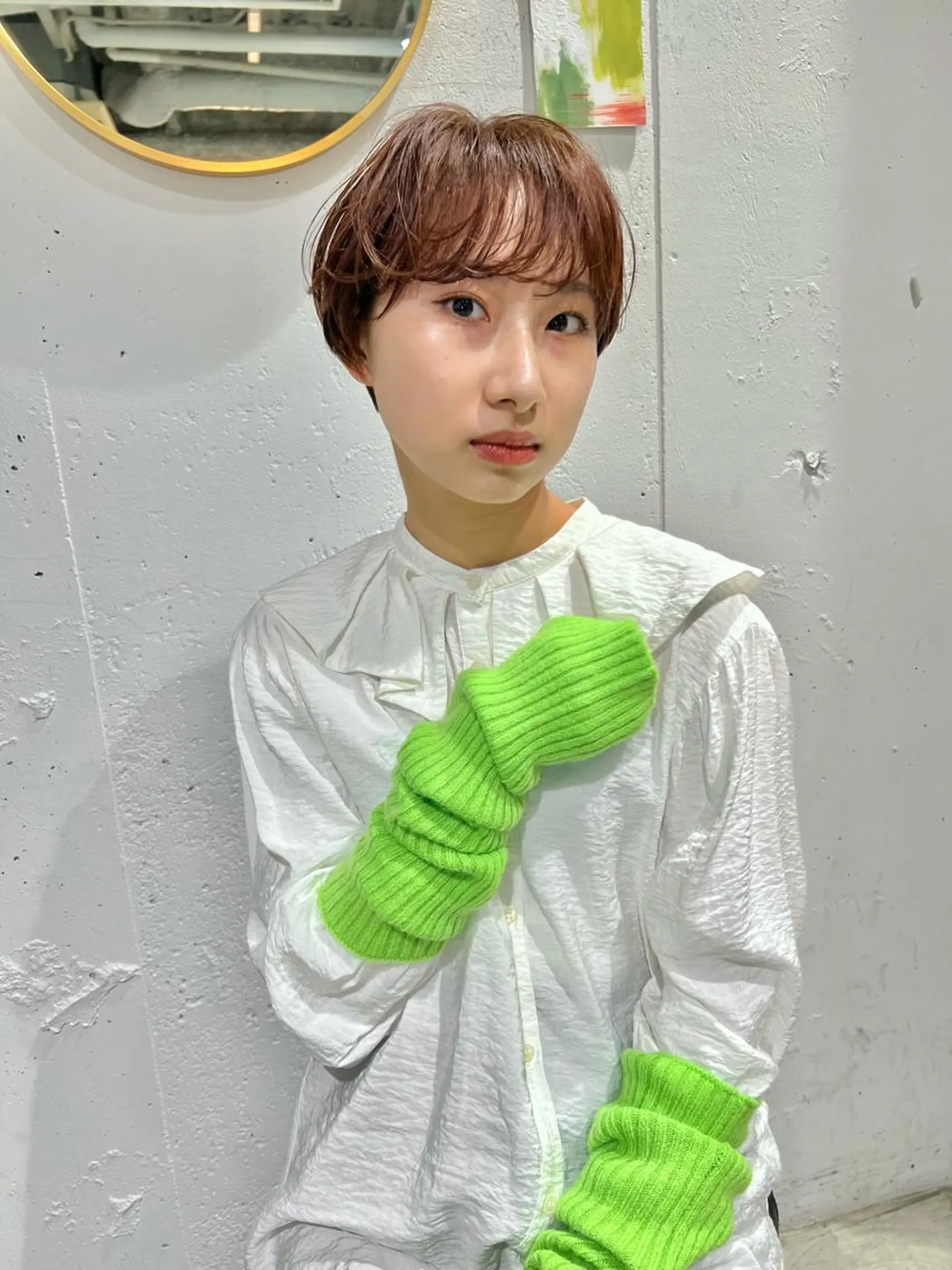 ショート ヘアカラー 石井 菜々のヘアスタイル