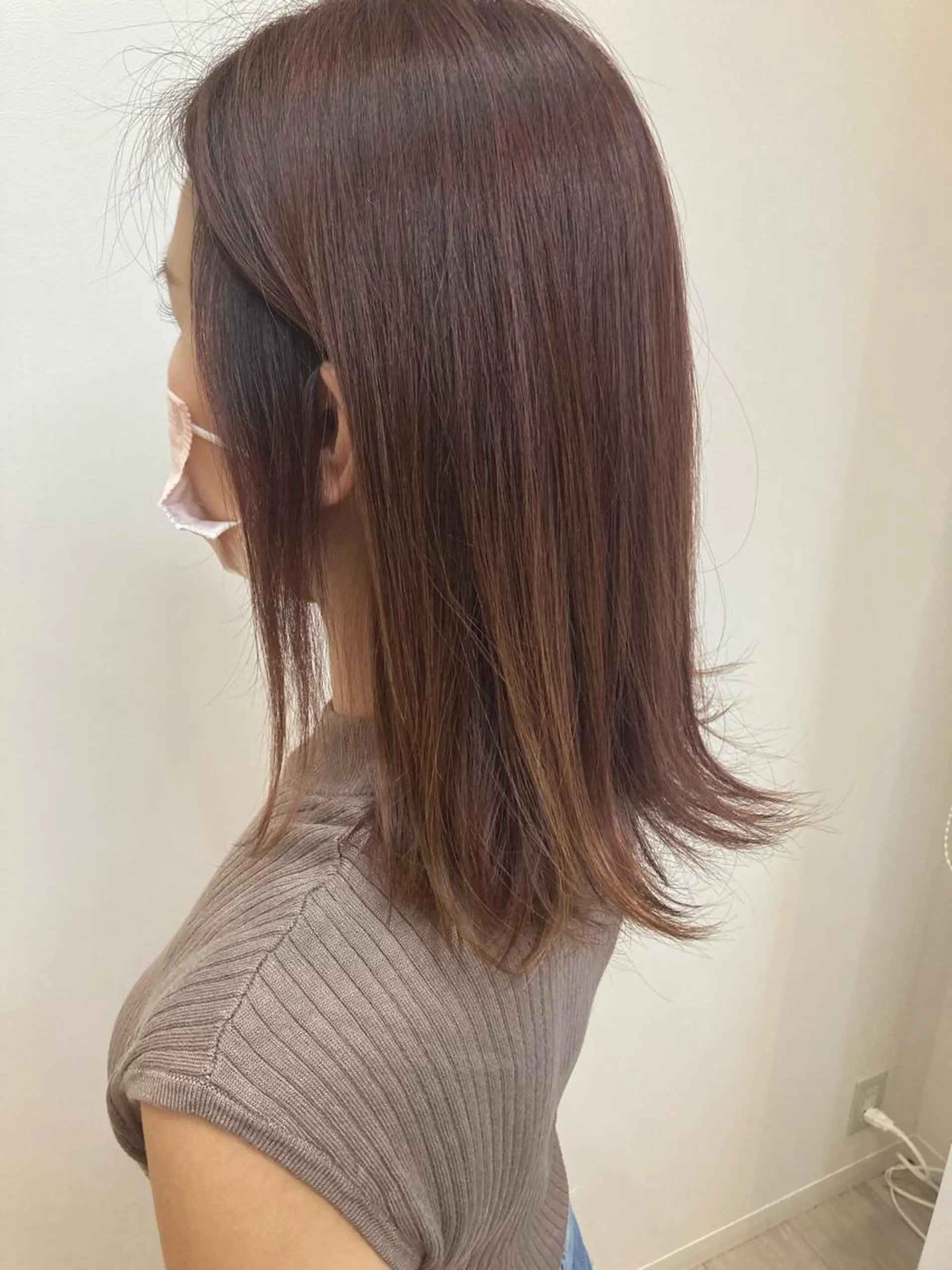 ミディアム カラー ヘアカラー トリートメント 黒川 真伍のヘアスタイル
