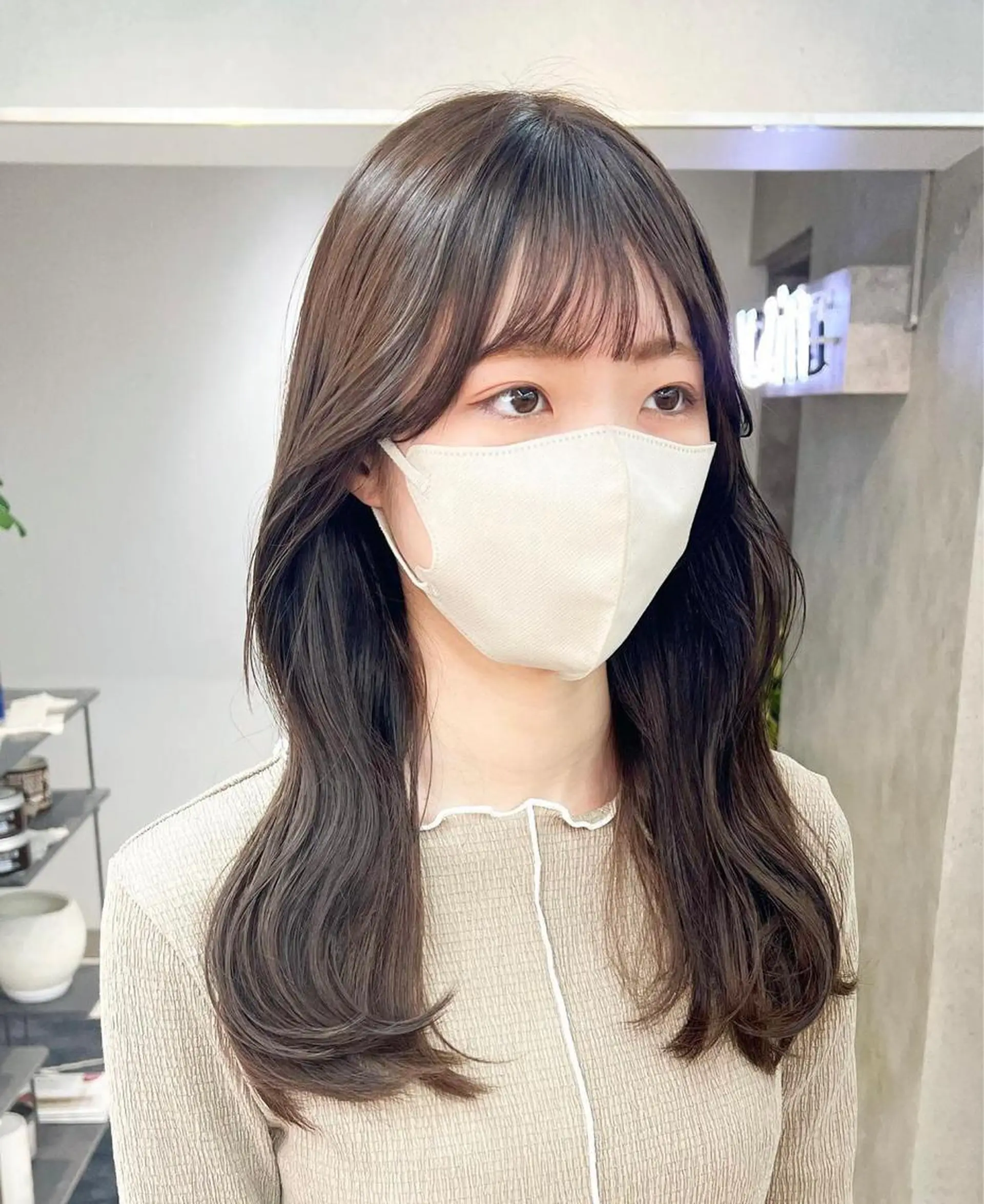 カラー 顔まわり/ボブウルフ 🤍愛唯(めい)のヘアスタイル