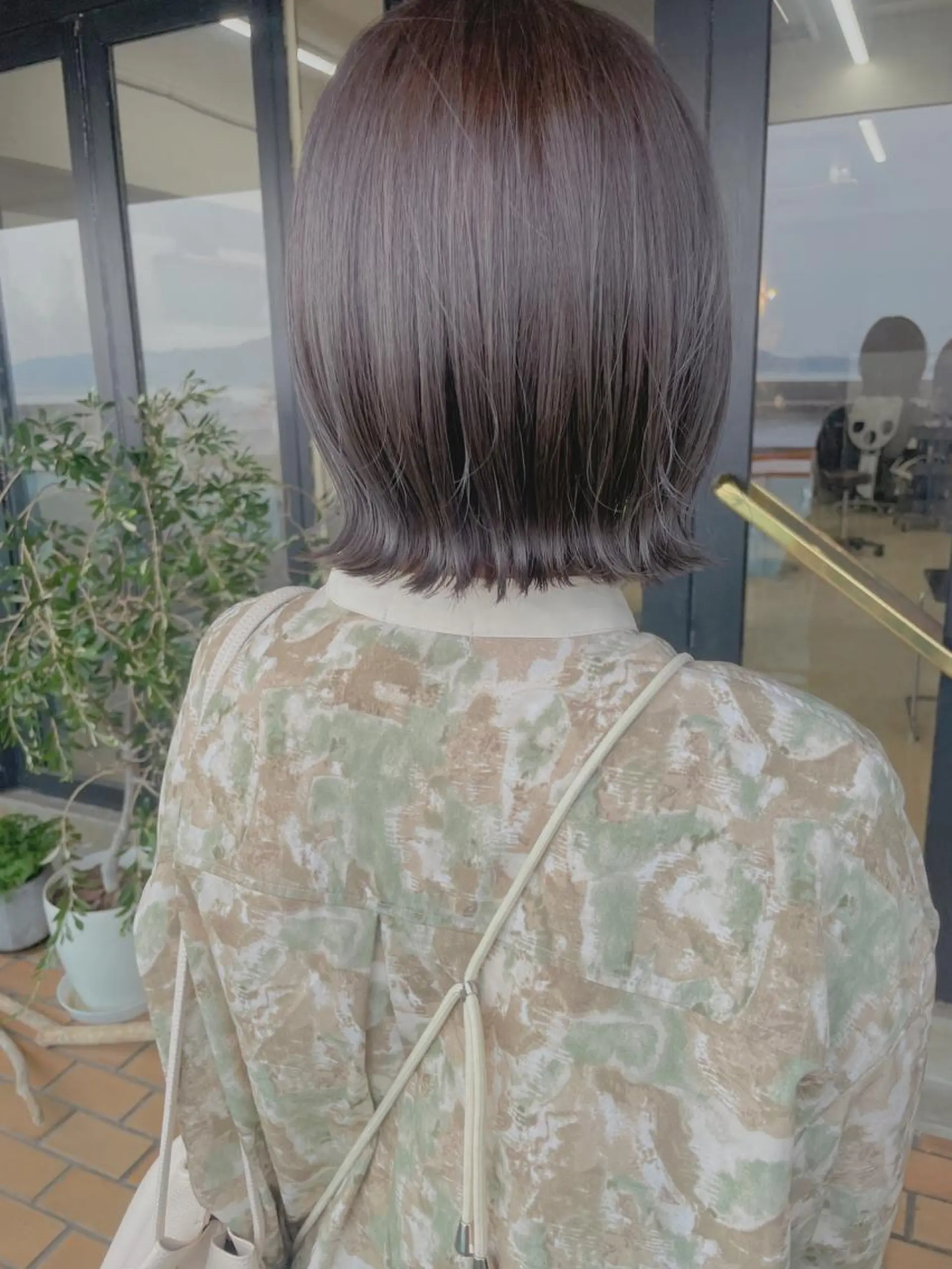 ミディアム カラー 藤本 静香のヘアスタイル