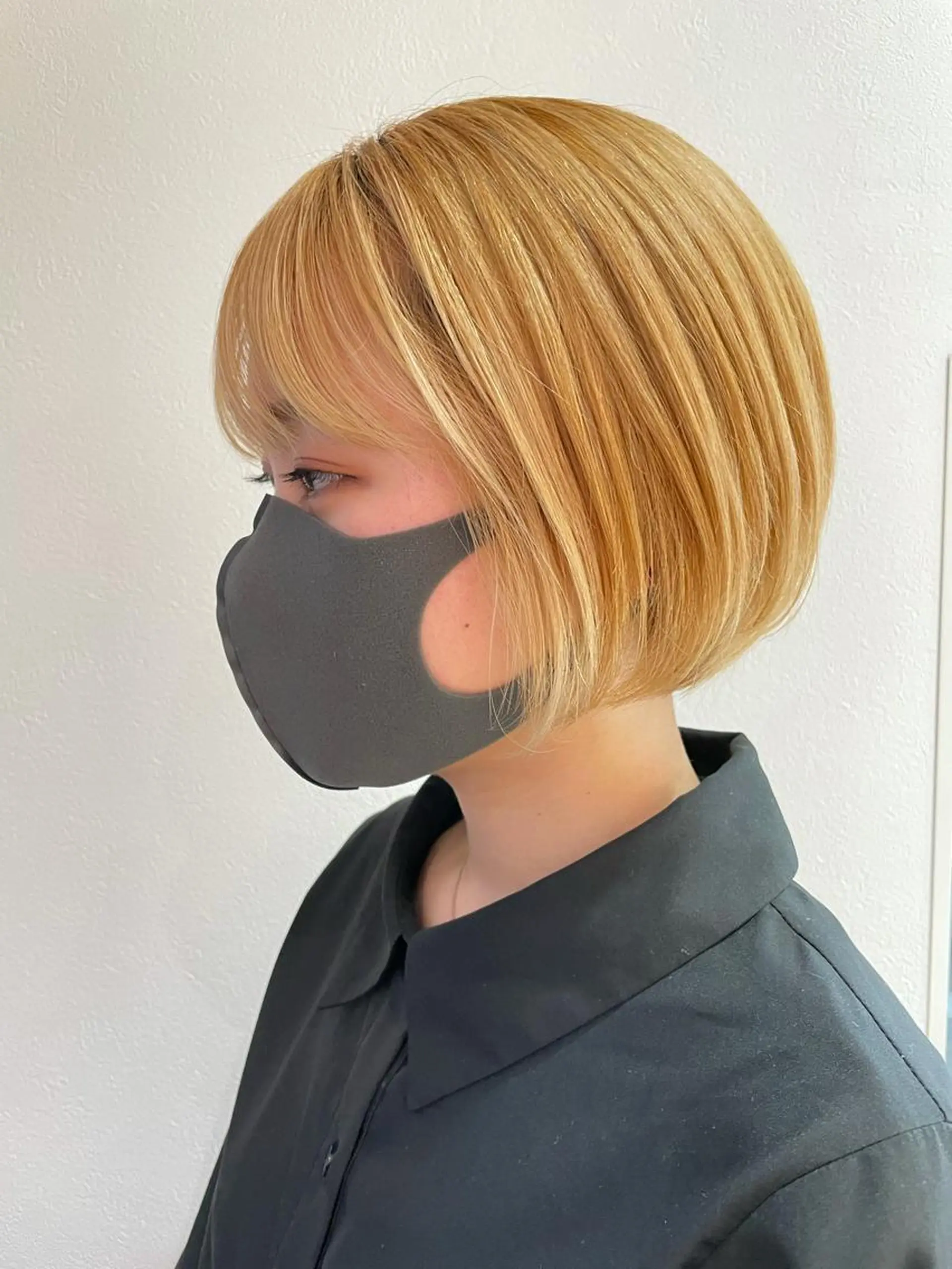 ショート カラー ボブ 伸ばしかけ ショートヘア 福島成美/髪質改善 縮毛矯正/カラーのヘアスタイル