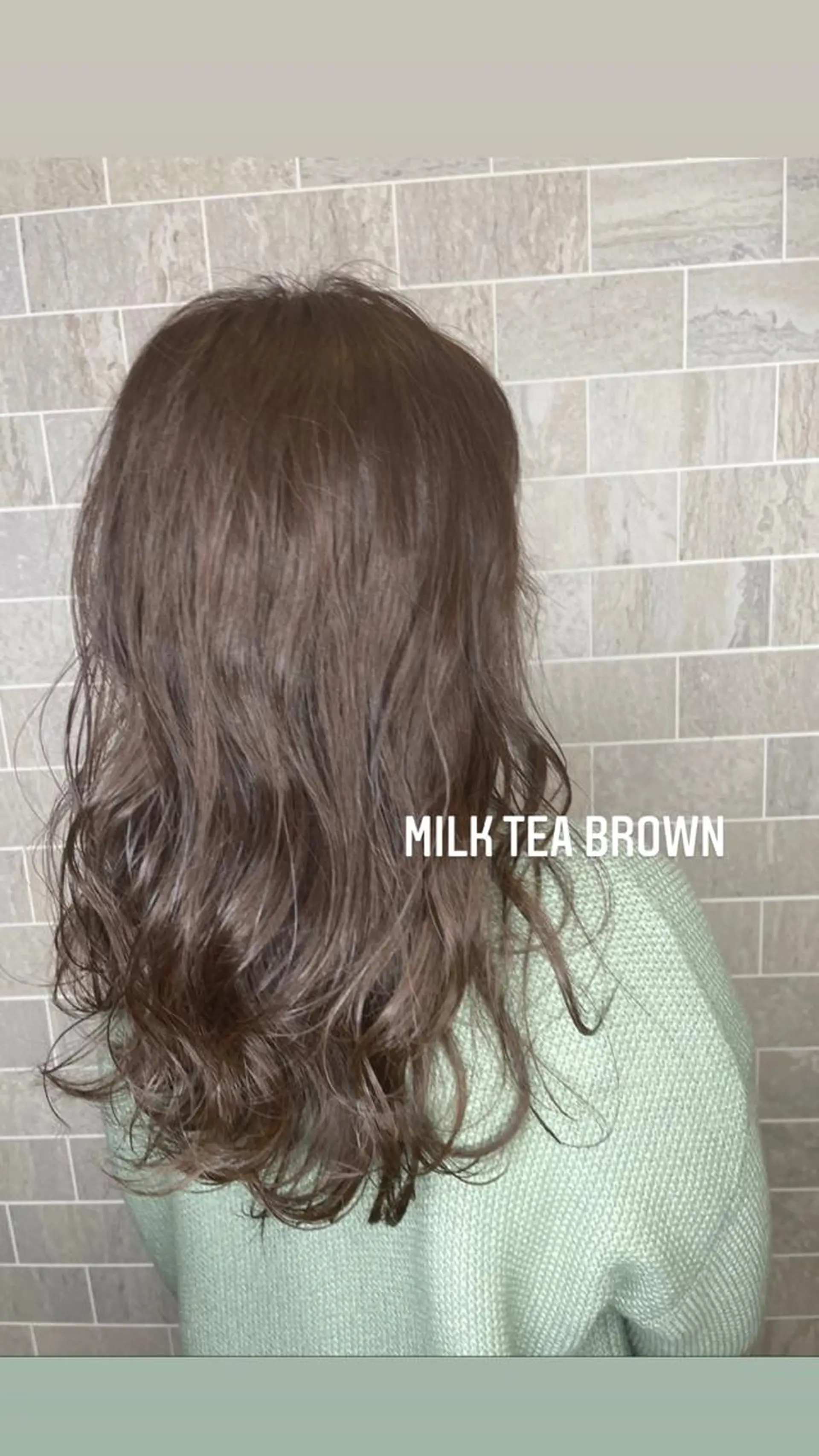 セミロング カラー ヘアカラー 渡辺 瑠美のヘアスタイル