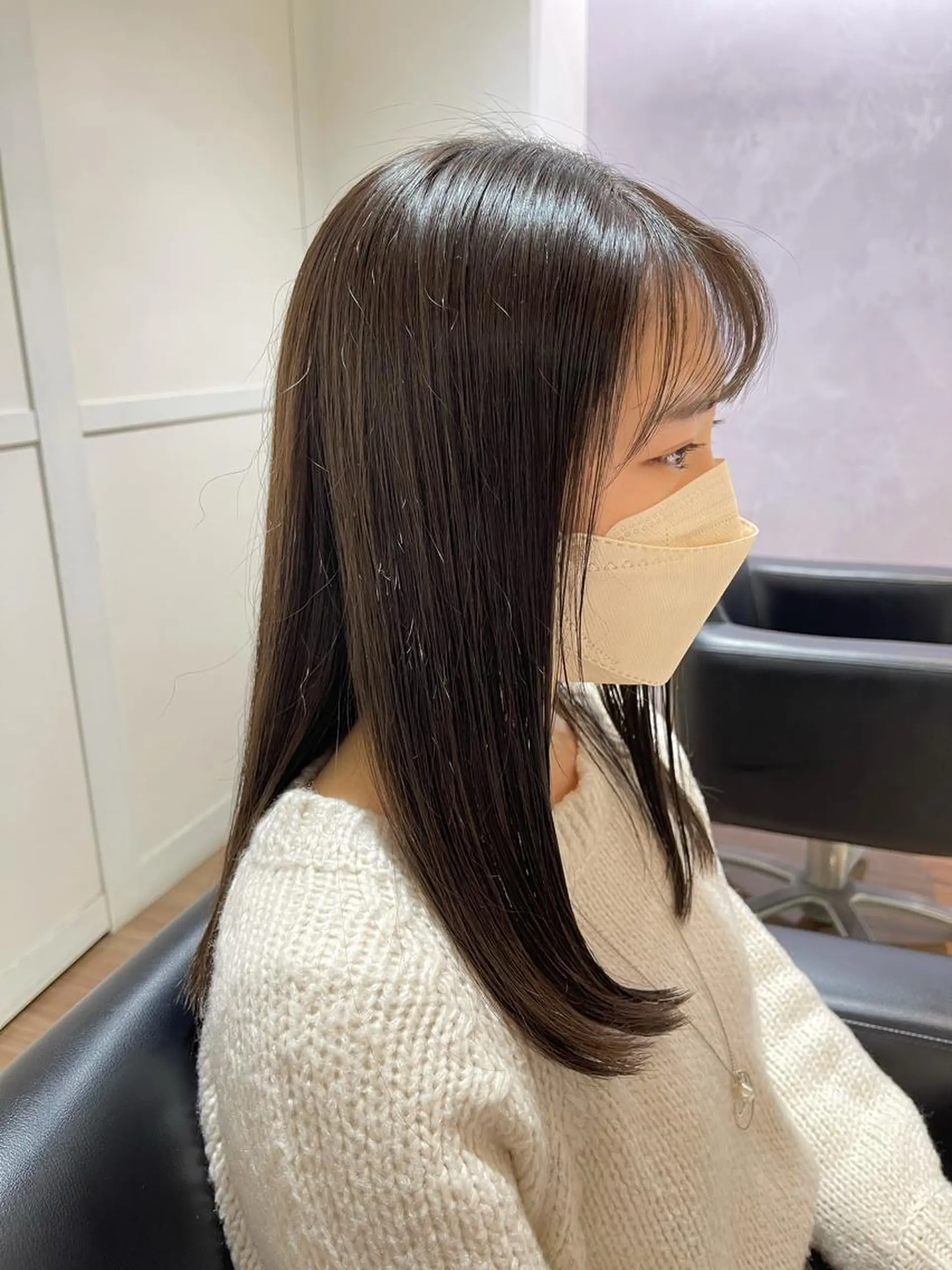 ロング カラー ダークグレー ダークグレージュ グレージュ カット ヘアカラー トリートメント ヘアセット 提案型カウンセリング が大好評✨鈴木瑛也のヘアスタイル