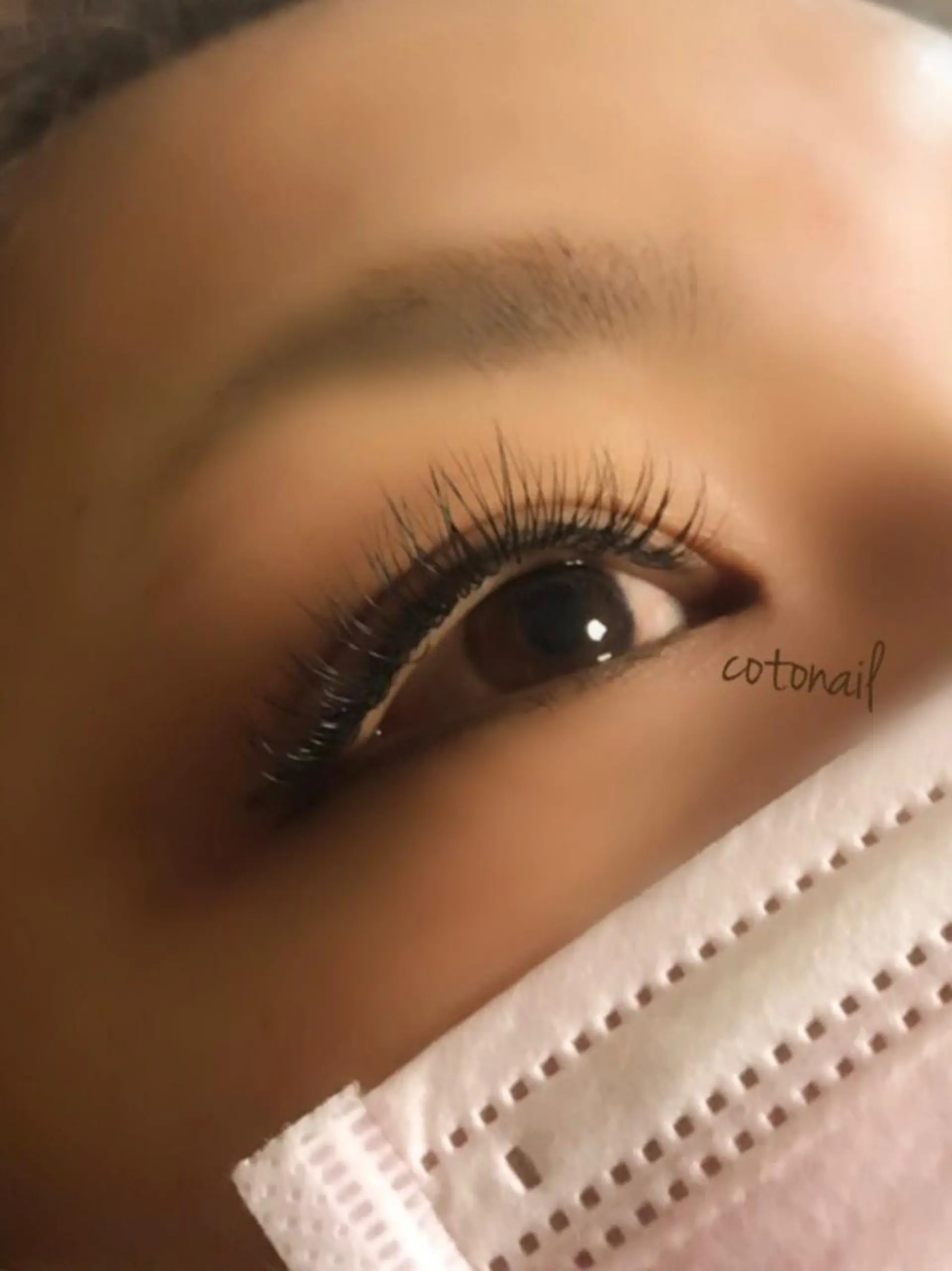 マツエク・マツパ 付け放題 ツメトマツゲ .のネイルデザイン