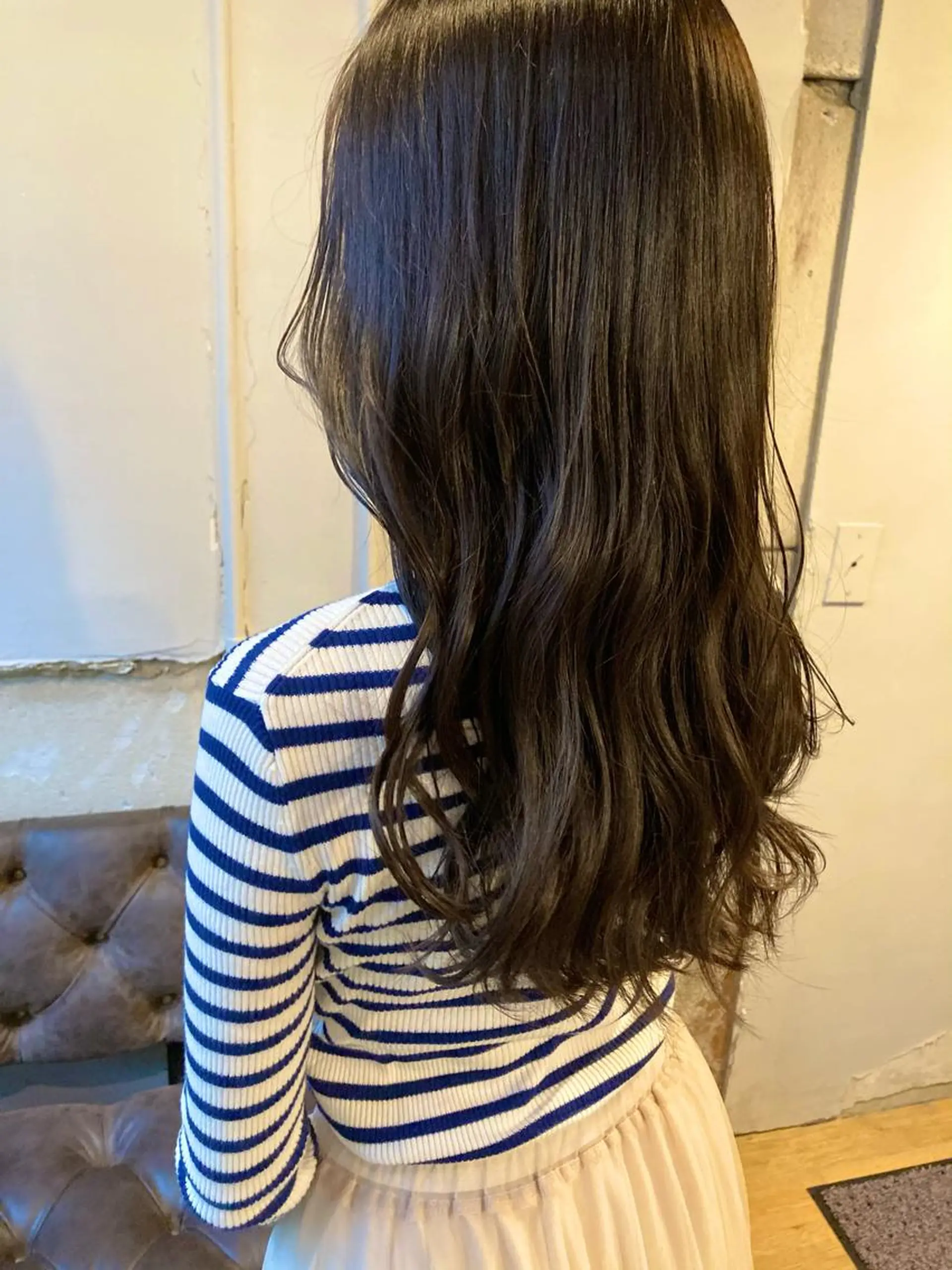 ロング カット ヘアカラー トリートメント ✨色持ちの良い艶 カラー✨蟹江真世のヘアスタイル