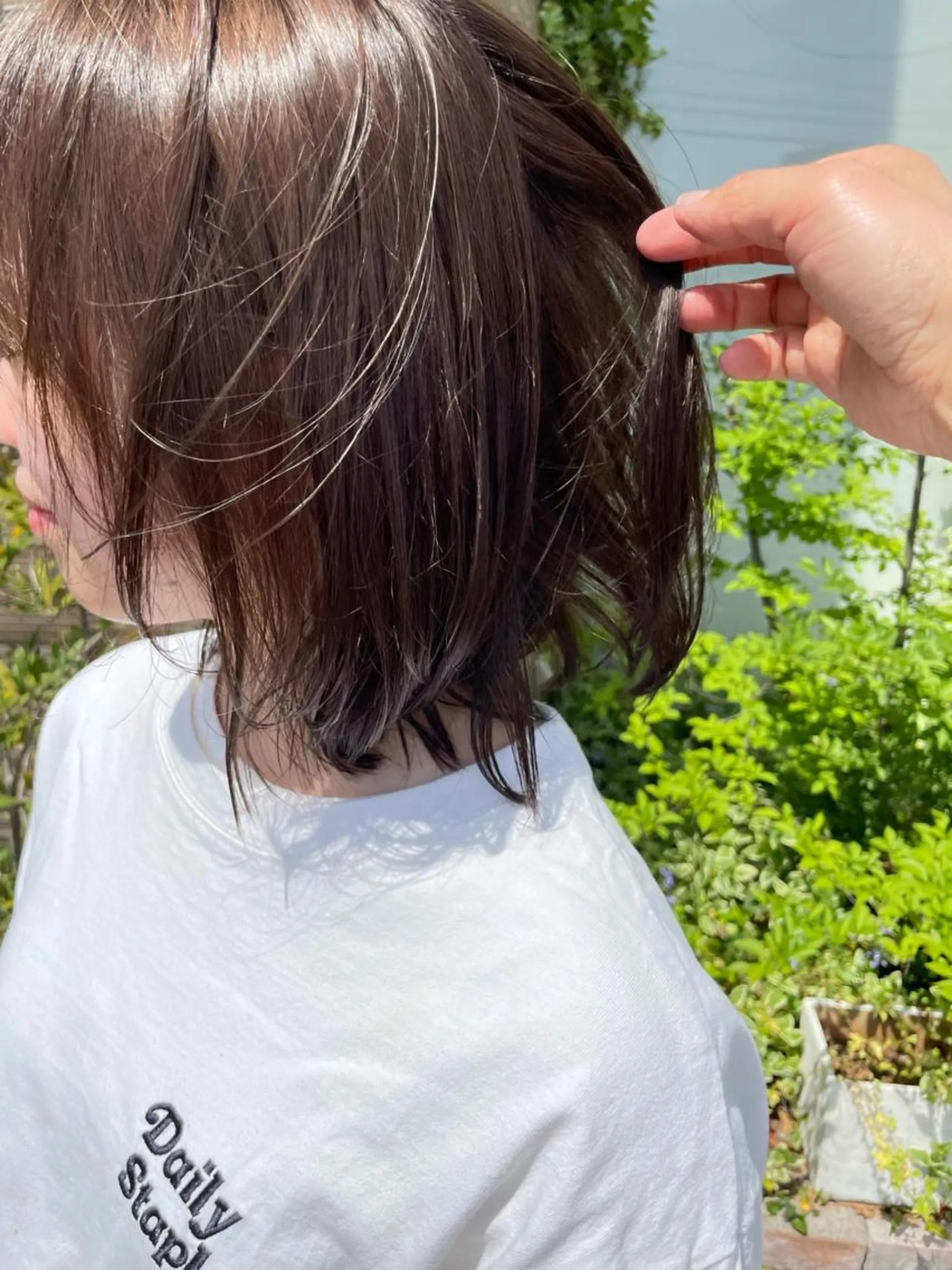 ミディアム カラー ショートボブ インナーカラー ボブ 鶴岡で縮毛矯正なら お任せ！ハヤシナオミのヘアスタイル