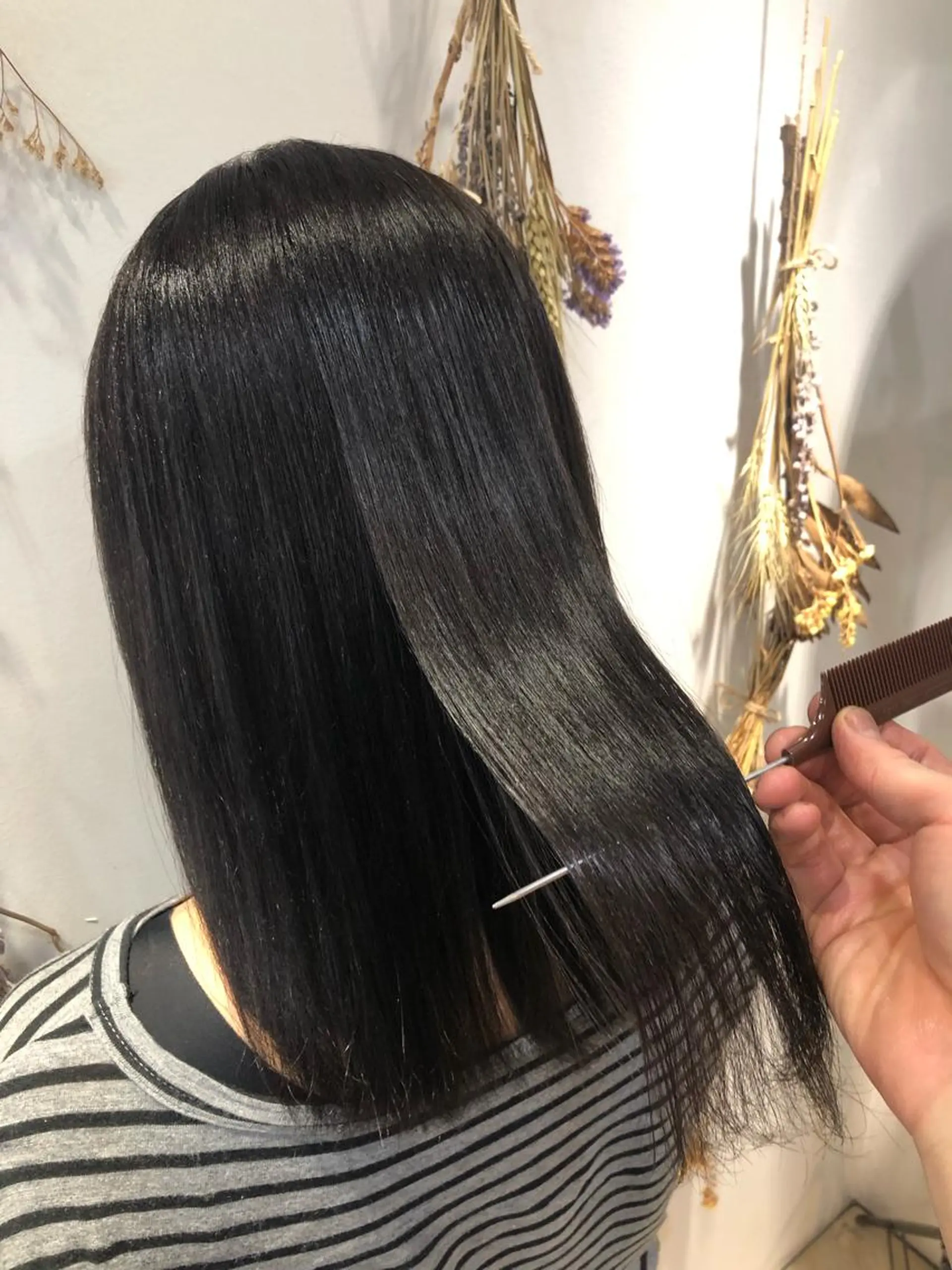 ロング 髪質改善 縮毛矯正 トリートメント 酸熱トリートメント コテ巻き風パーマ/ 髪質改善/河島恭平のヘアスタイル