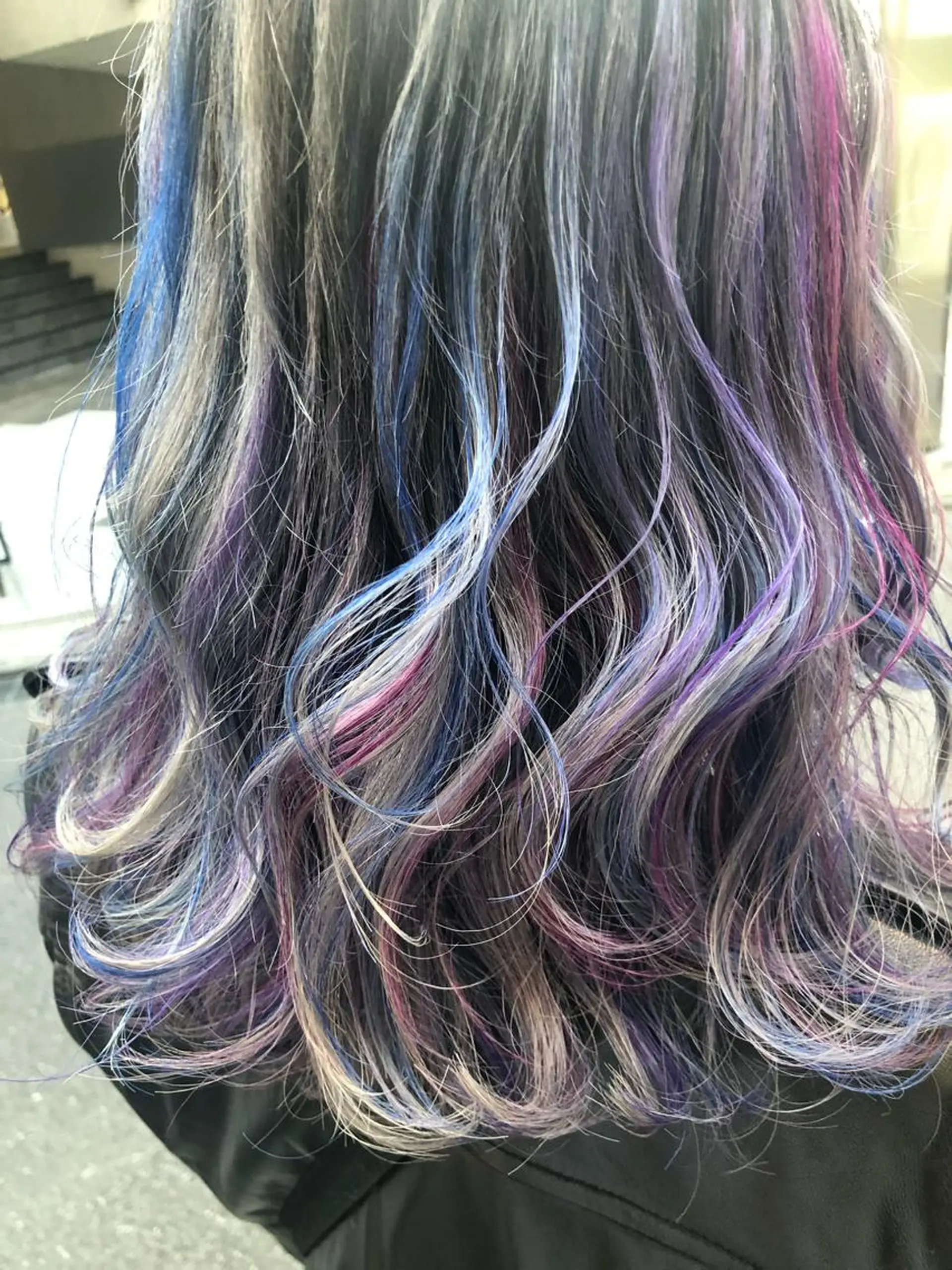 ロング カラー ユニコーンカラー 原宿サロン代表 デザインカラー伊藤卓のヘアスタイル