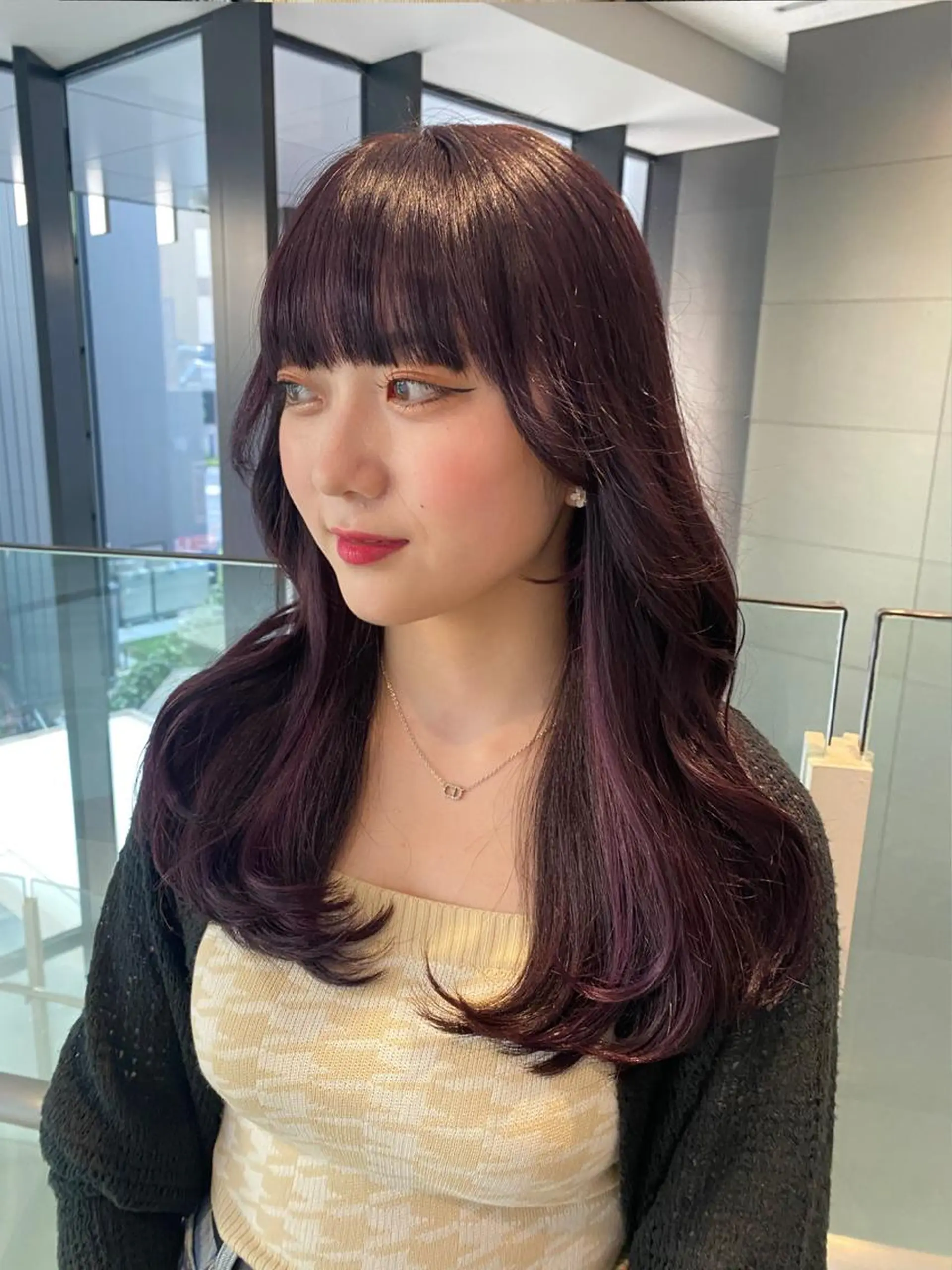 ロング カラー ヘアアレンジ 'AXIS nagoya所属・'AXIS江森 美空のヘアスタイル