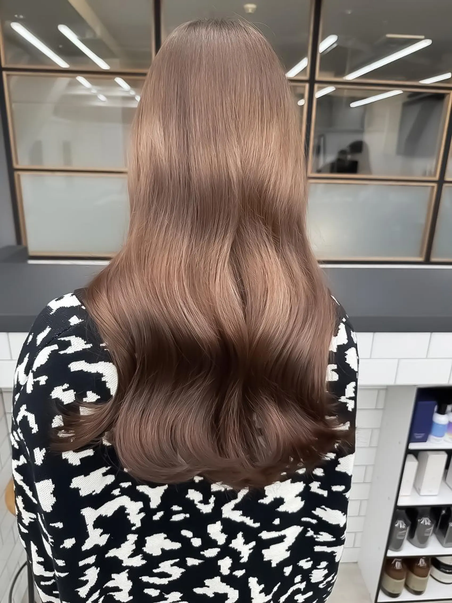 ロング ダブルカラー/ギャル 韓国ヘア/梨緒💜のヘアスタイル