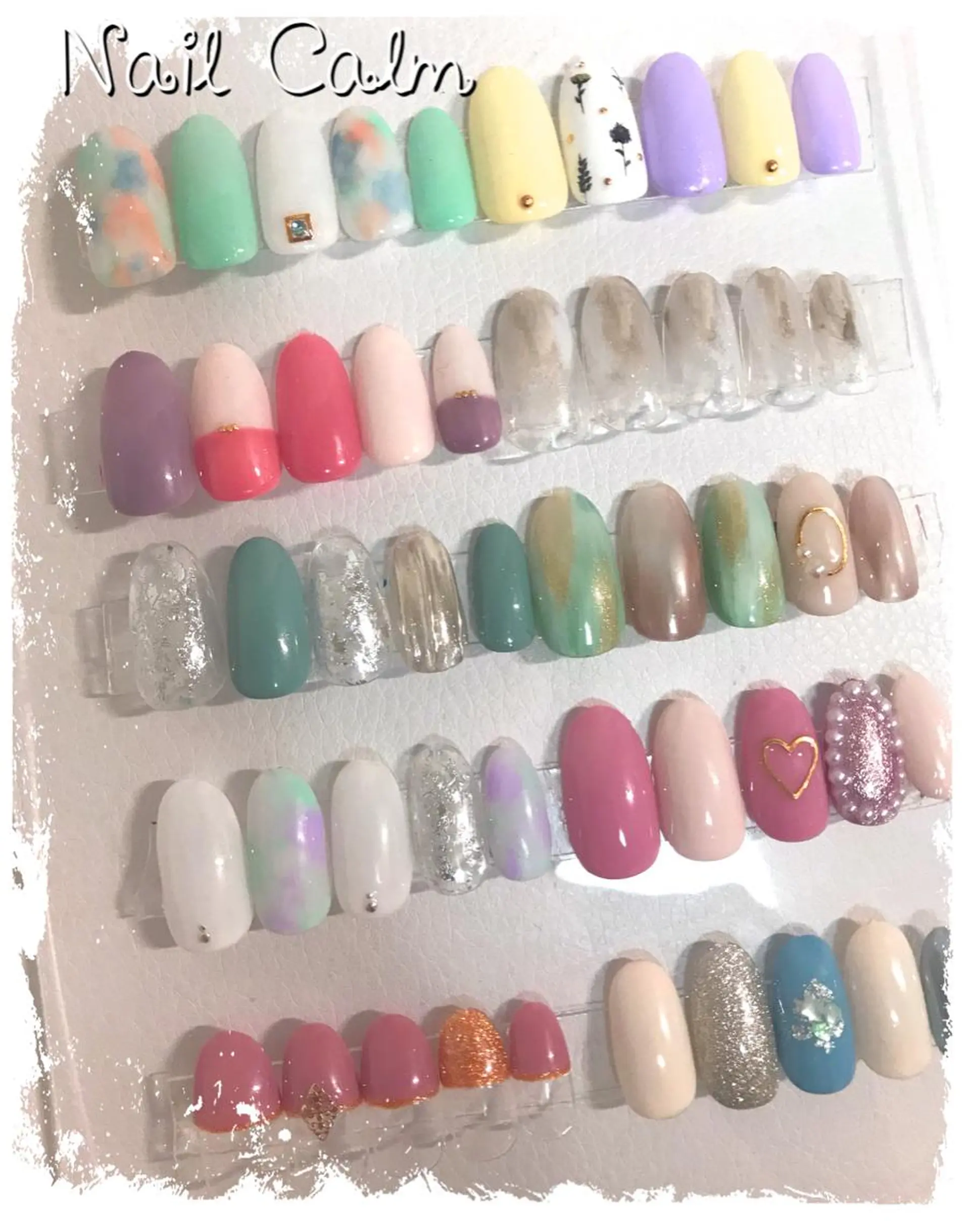 ネイル シンプルネイル 春ネイル ハンドネイル Nail Calm所属・プライベートサロン Calmのネイルデザイン