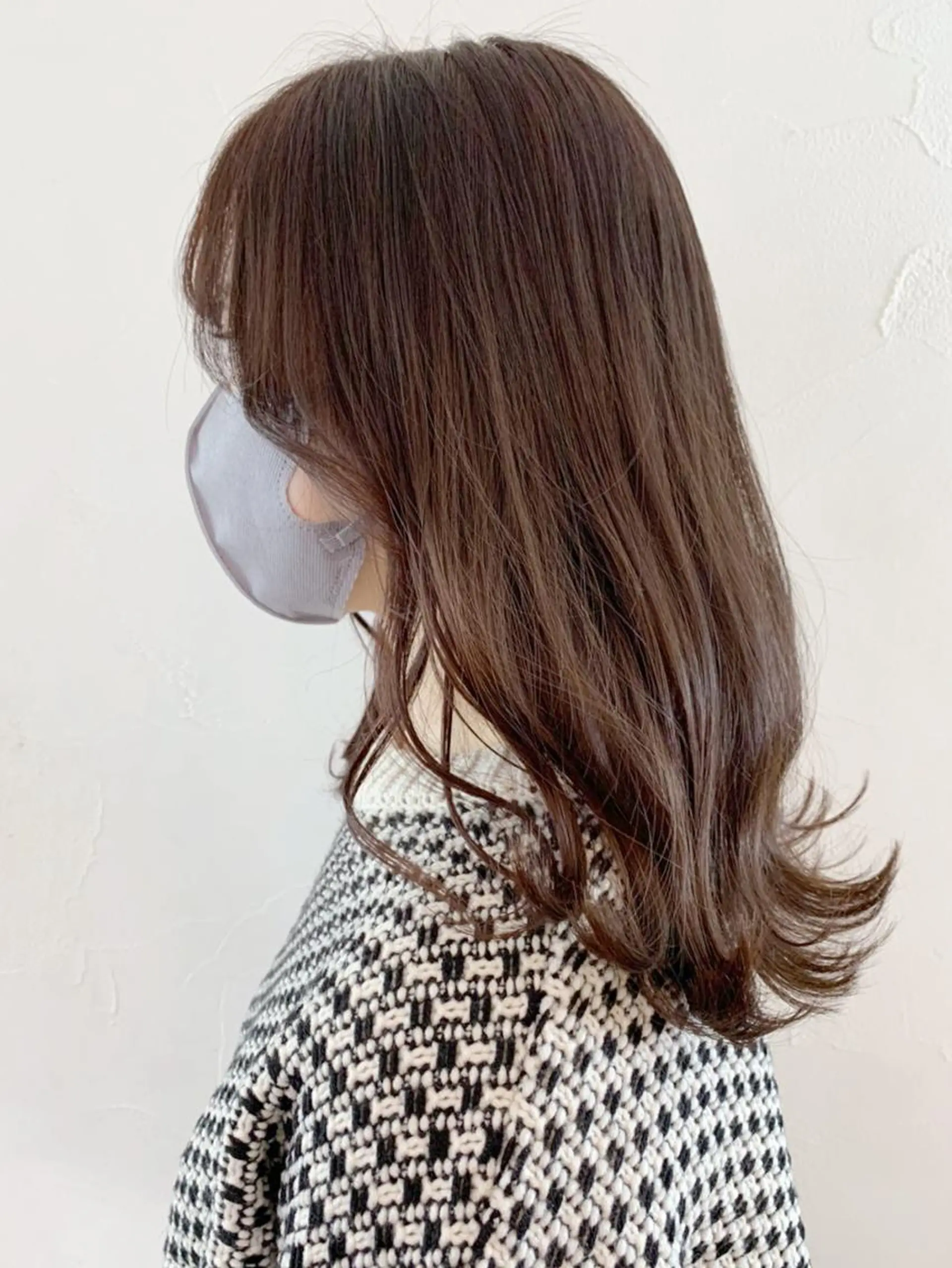 ミディアム カラー ブラウンカラー チョコレートブラウン ITbyALBUM 八王子店のヘアスタイル