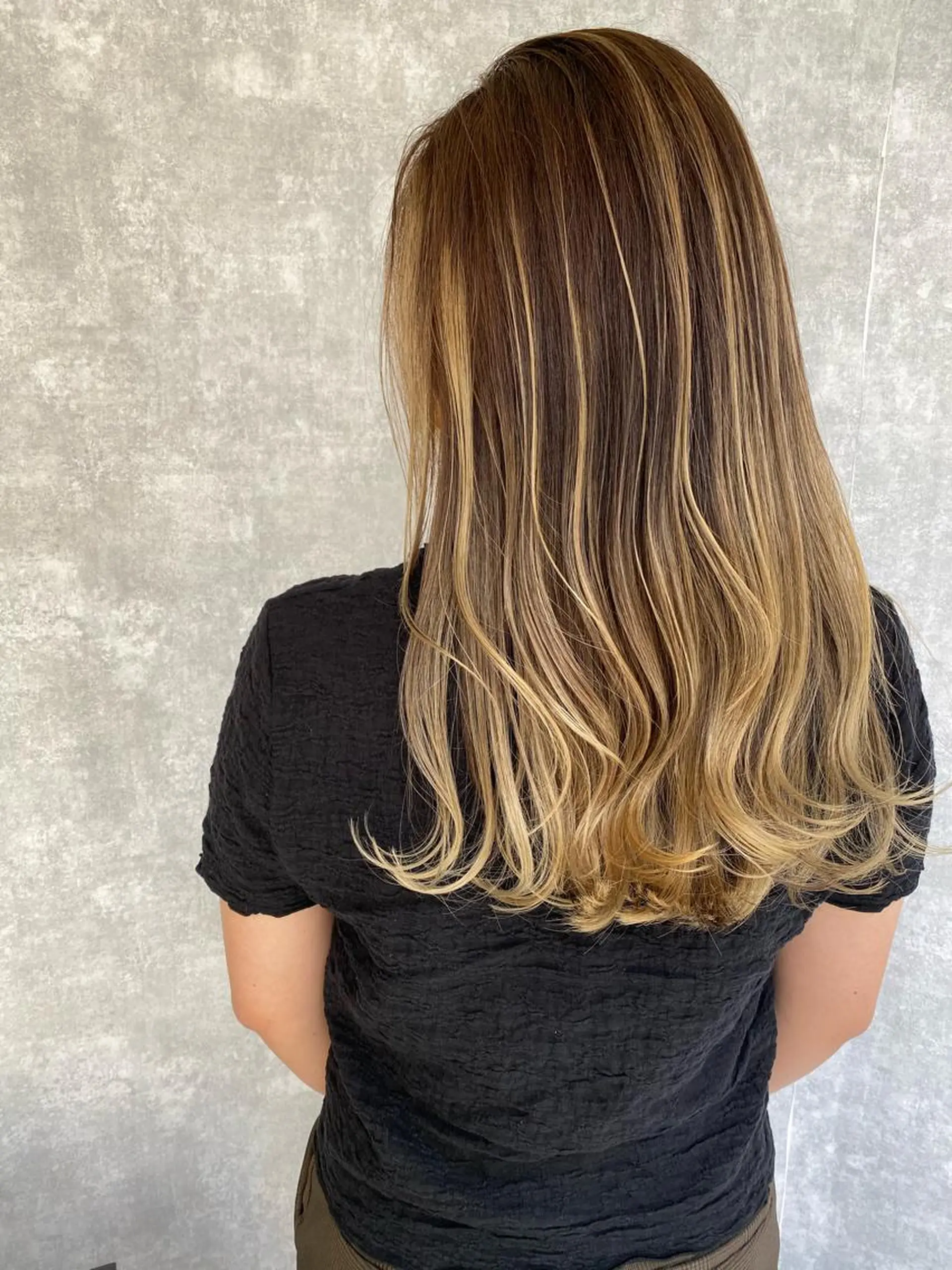 セミロング カラー カット ヘアカラー トリートメント 入江 允のヘアスタイル