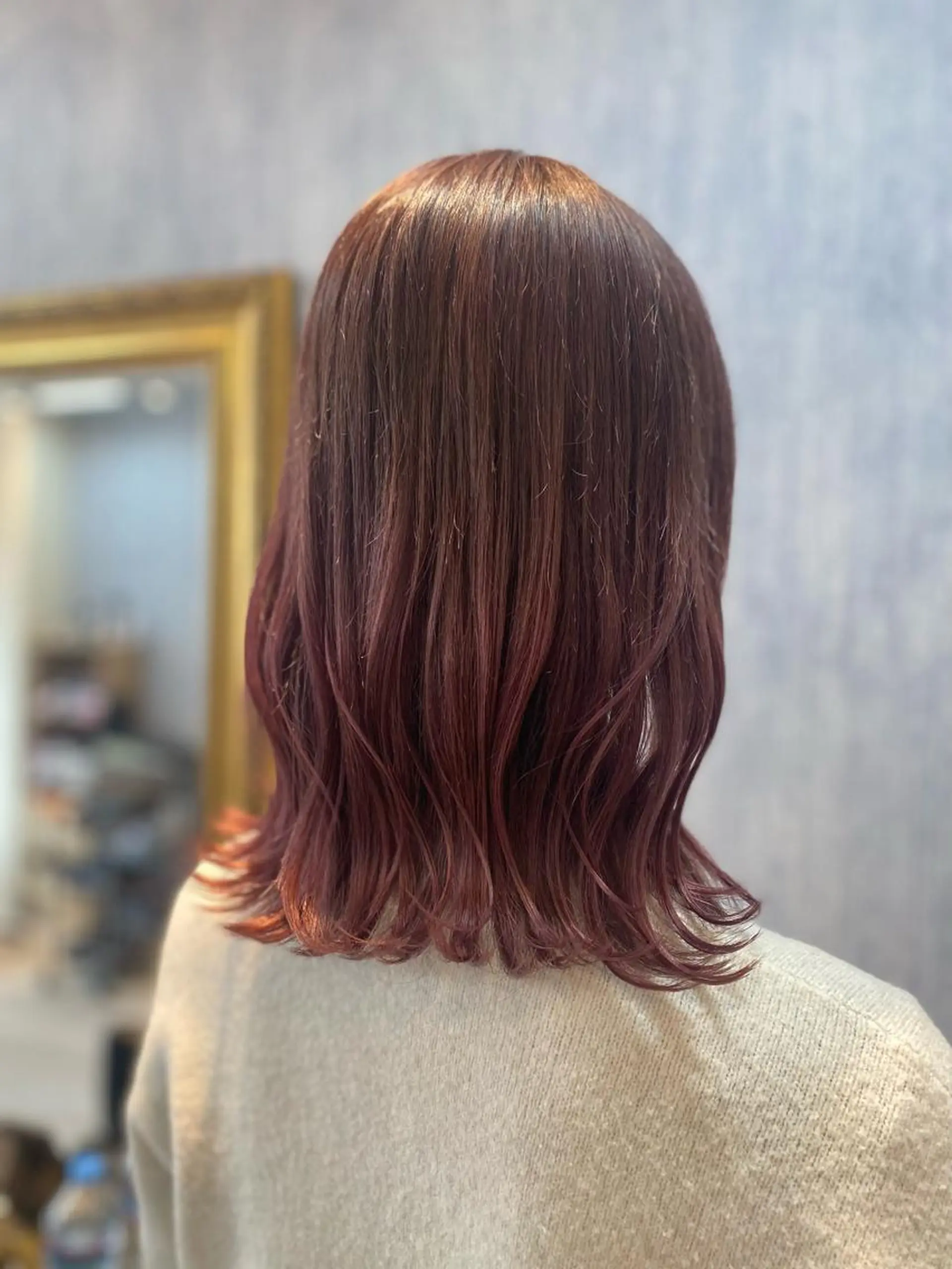 ミディアム カラー ピンクカラー バイオレットカラー 💓永坂　美由紀💓 Aujuaソムリエのヘアスタイル