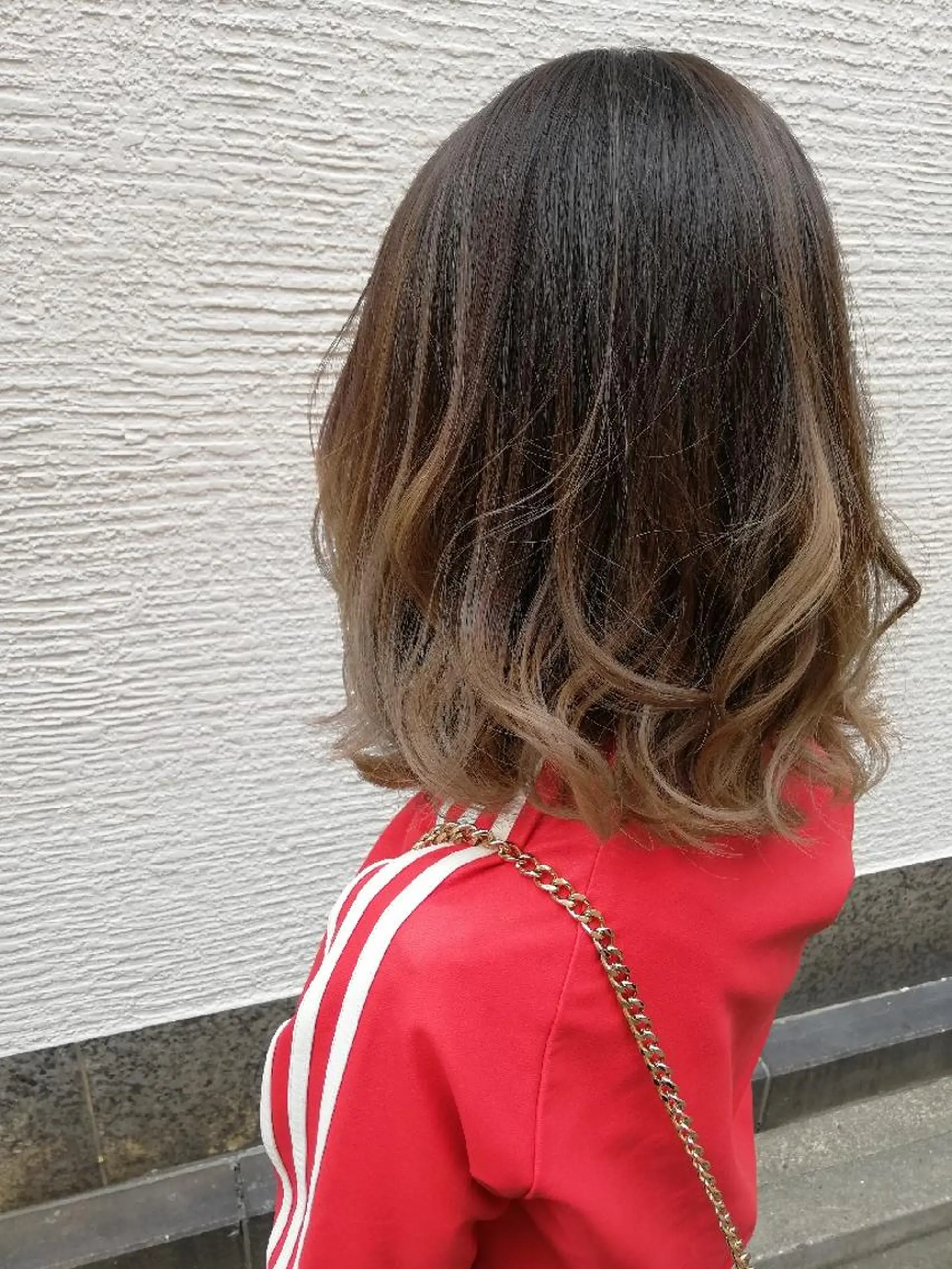 ミディアム カラー OFF YUYAのヘアスタイル