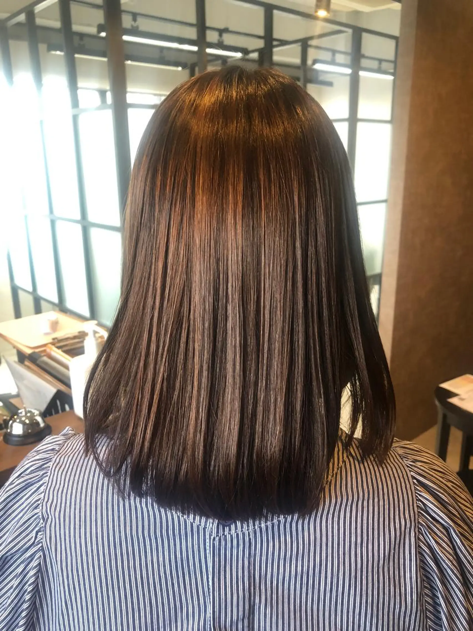 セミロング 縮毛矯正 縮毛矯正 tocca河原町〰️ 藤川日向のヘアスタイル