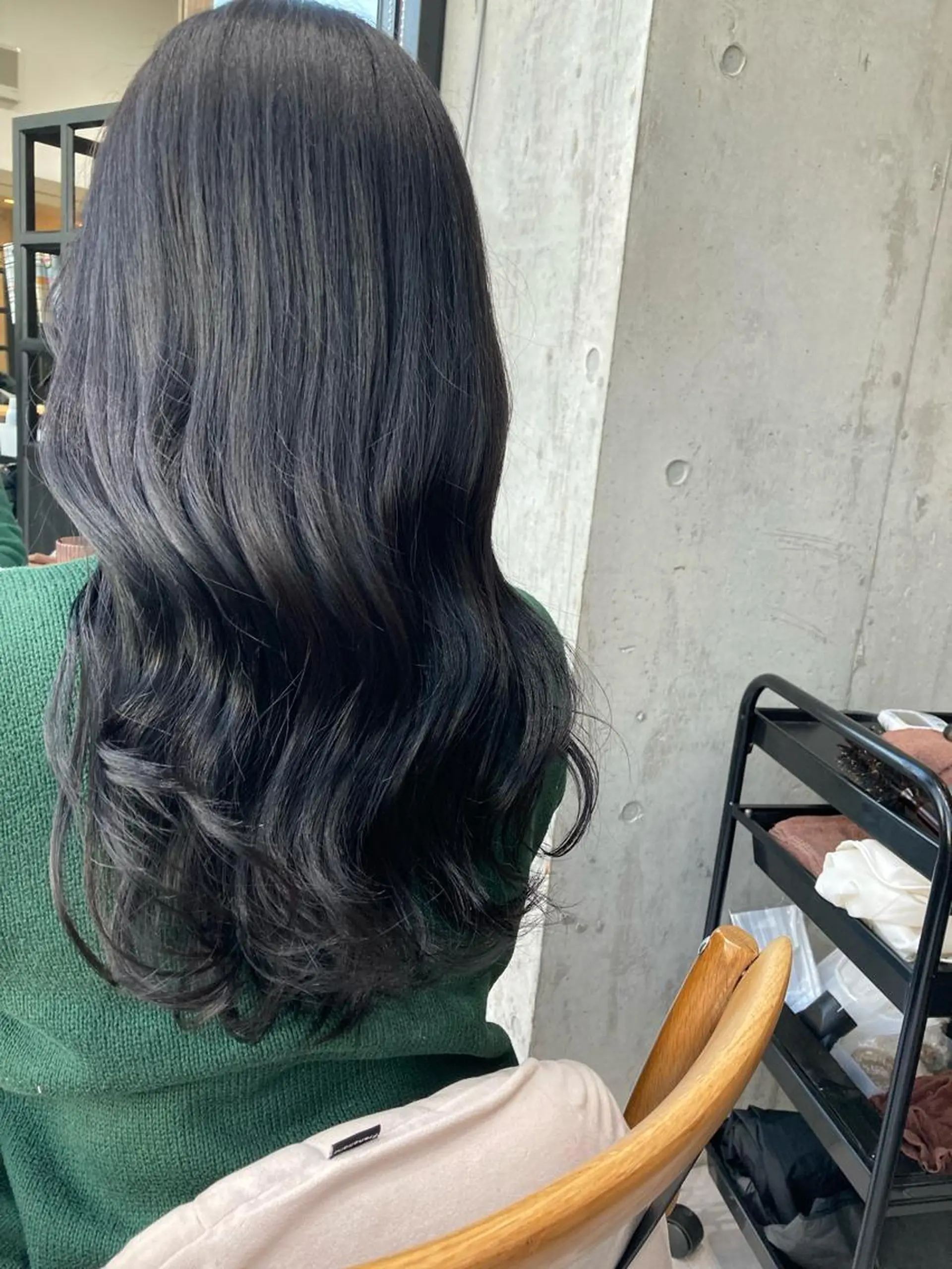 ロング ヘアカラー トリートメント ✨色持ちの良い艶 カラー✨蟹江真世のヘアスタイル