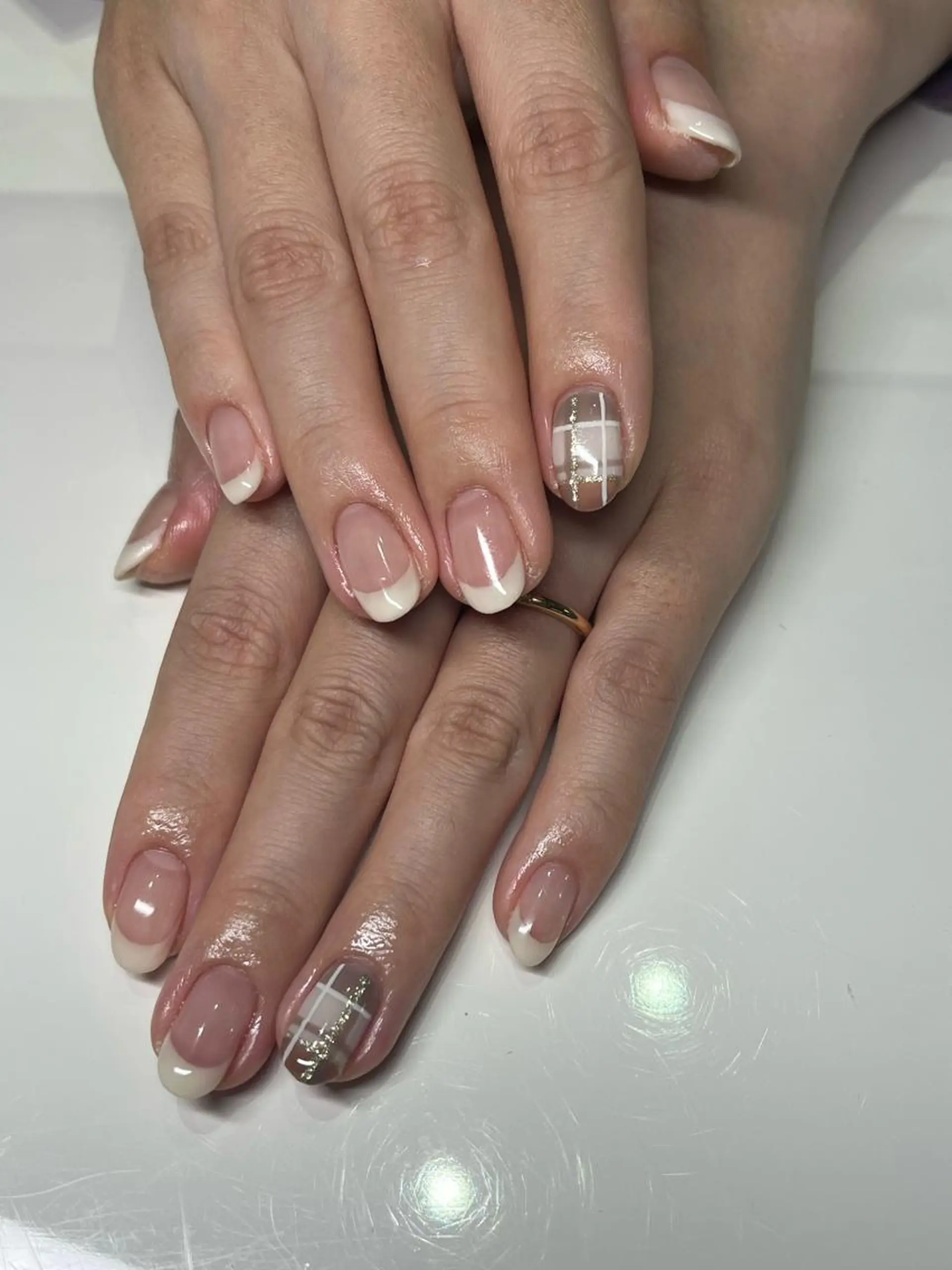 ネイル フレンチネイル Ribbon佐野店 小泉のネイルデザイン